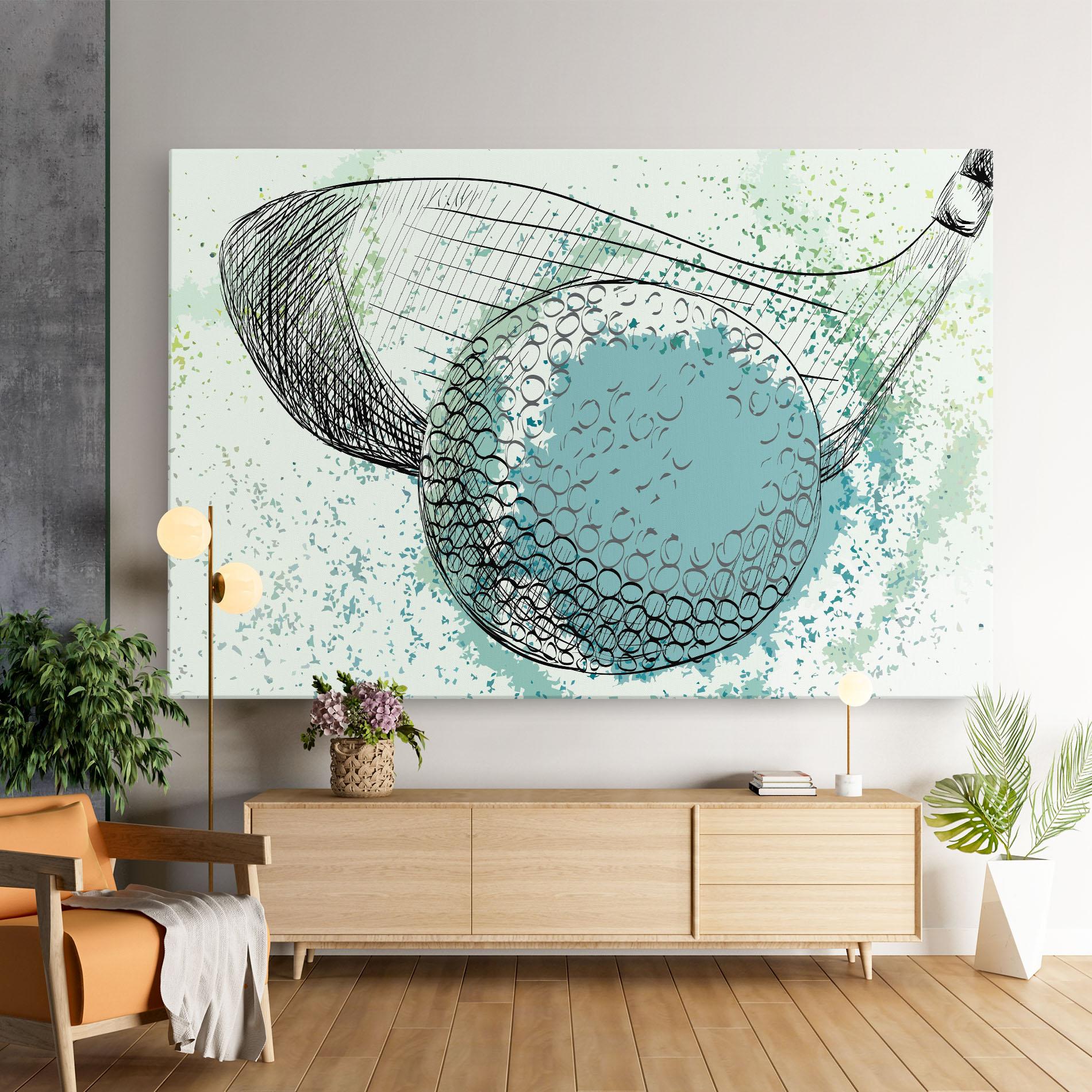 Tablou Canvas Blue Golf mockup 9