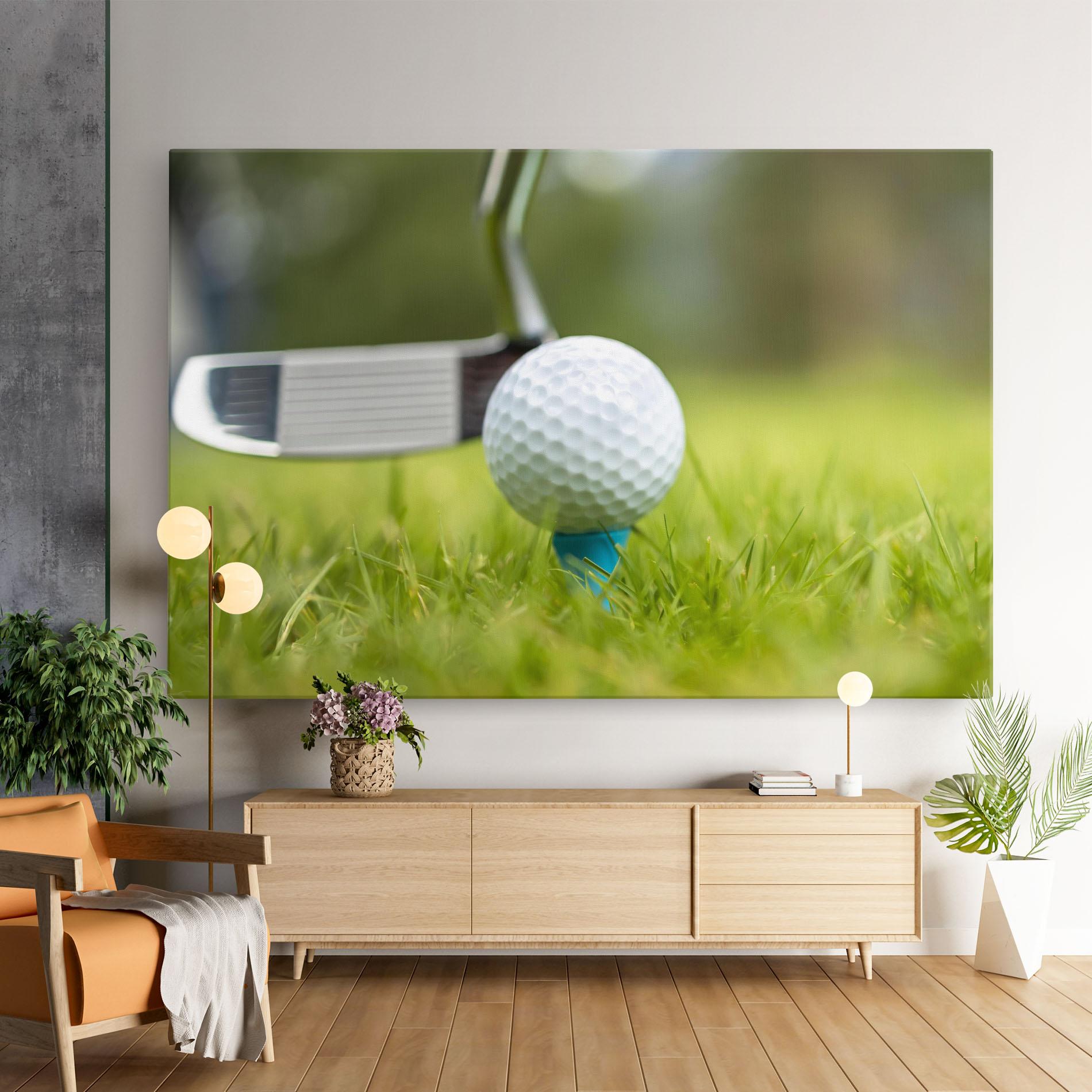 Tablou Canvas Golf Ball Tee mockup 9