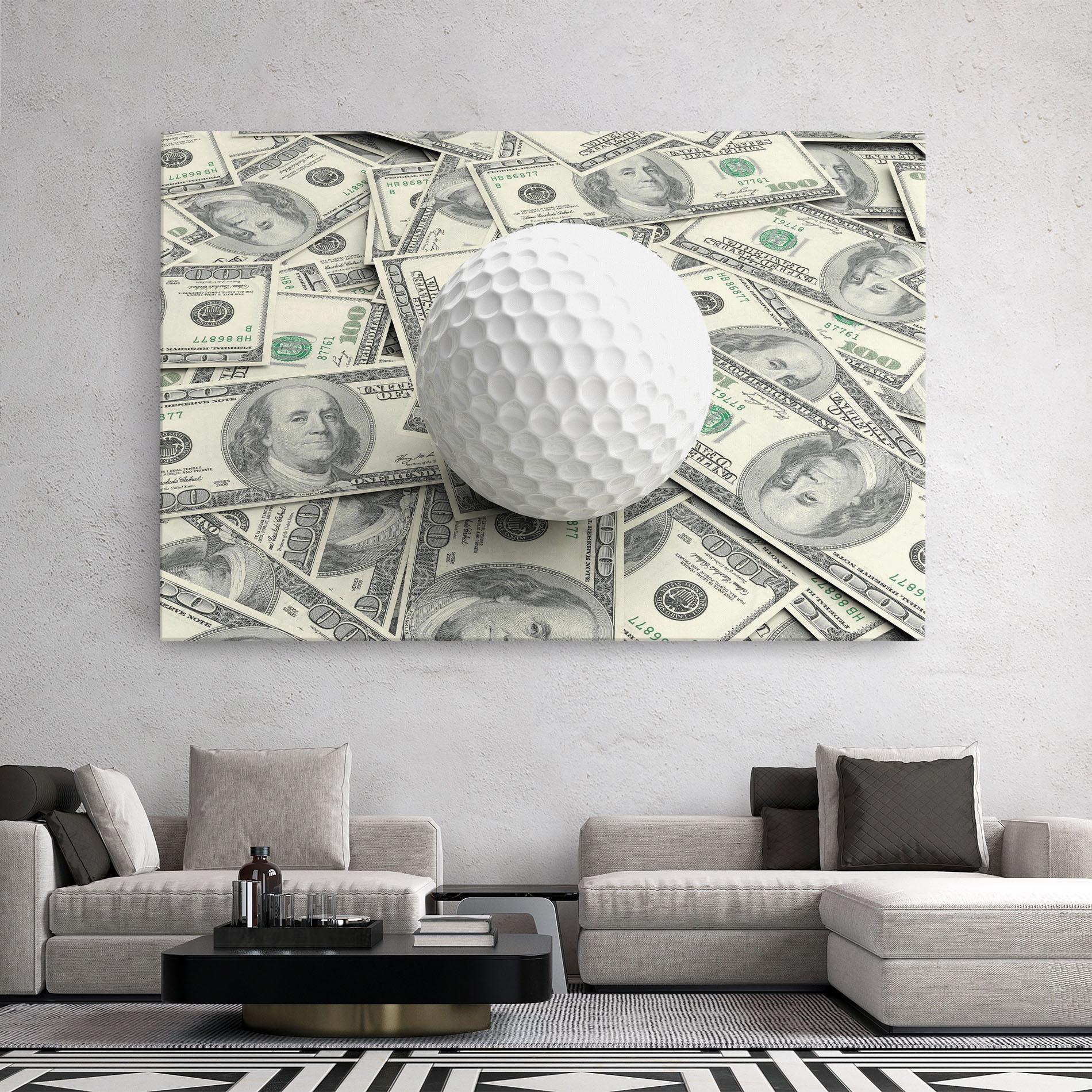 Tablou Canvas 3d Golf Ball mockup 2