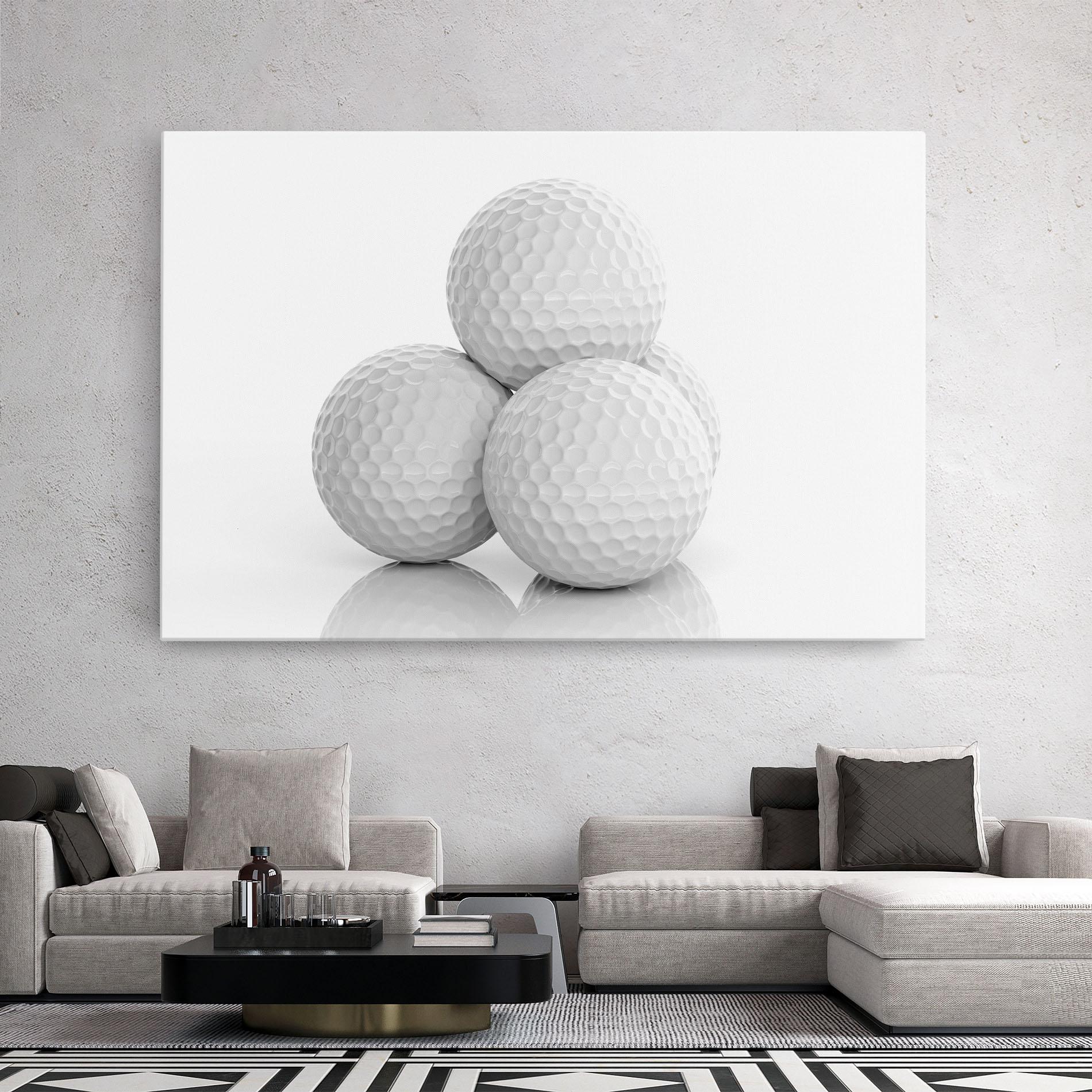 Tablou Canvas 3d Golf Balls mockup 2