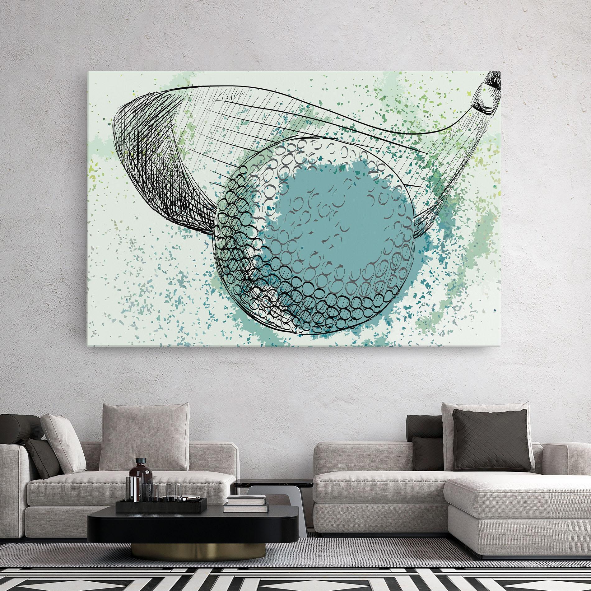 Tablou Canvas Blue Golf mockup 2