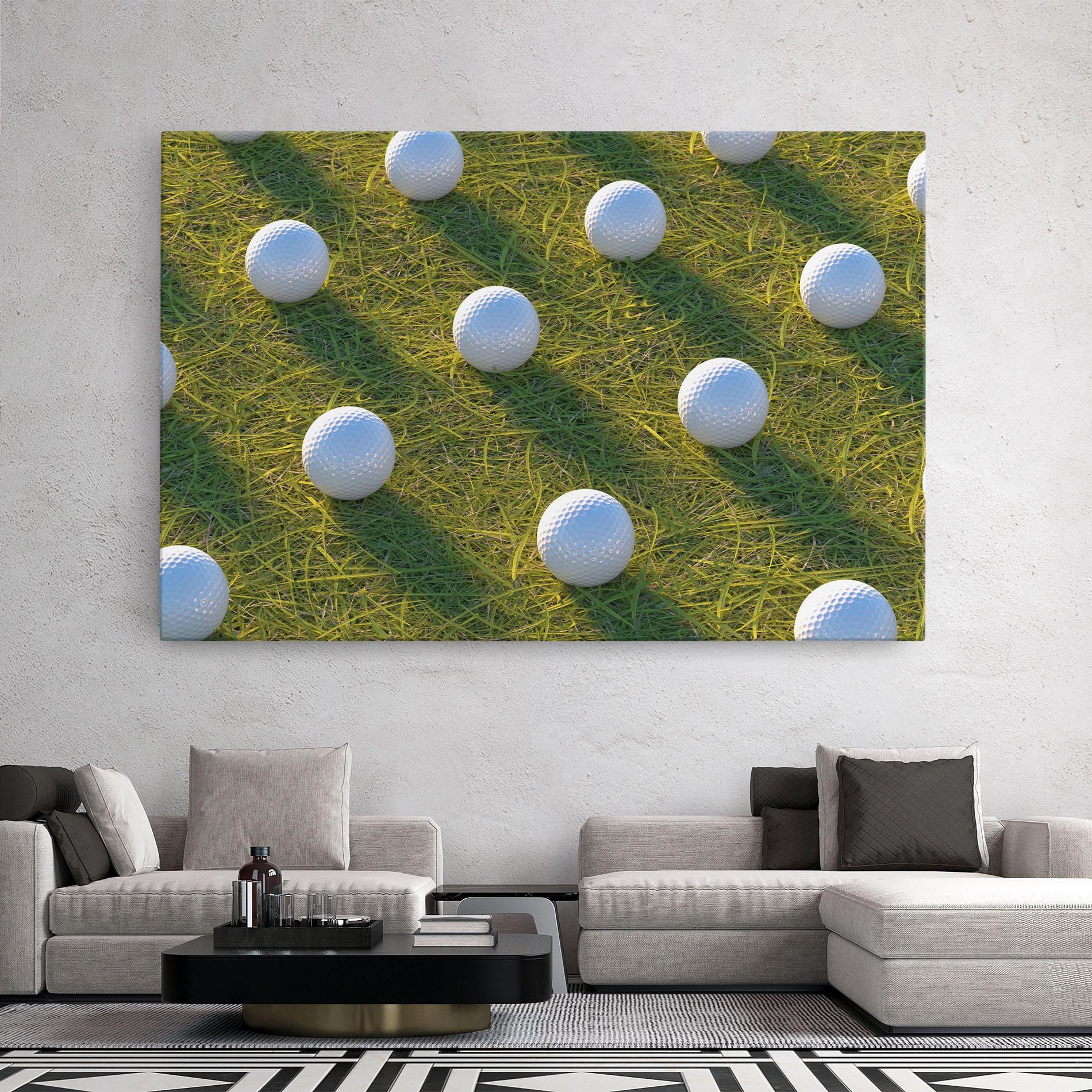 Tablou Canvas Golf Ball On Grass mockup 2