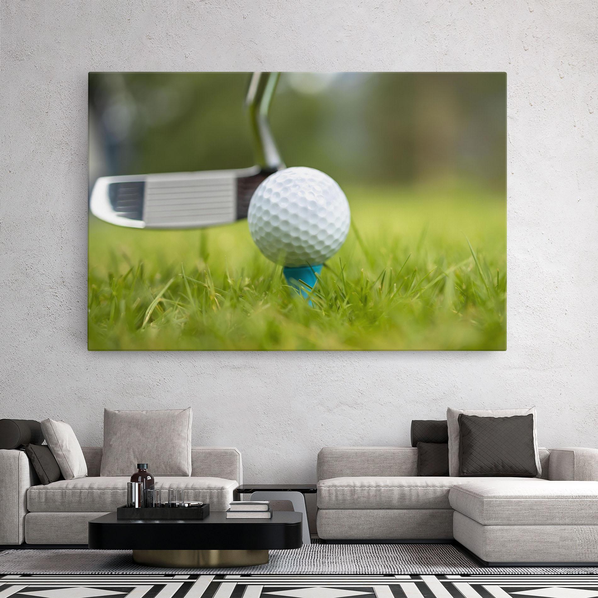 Tablou Canvas Golf Ball Tee mockup 2
