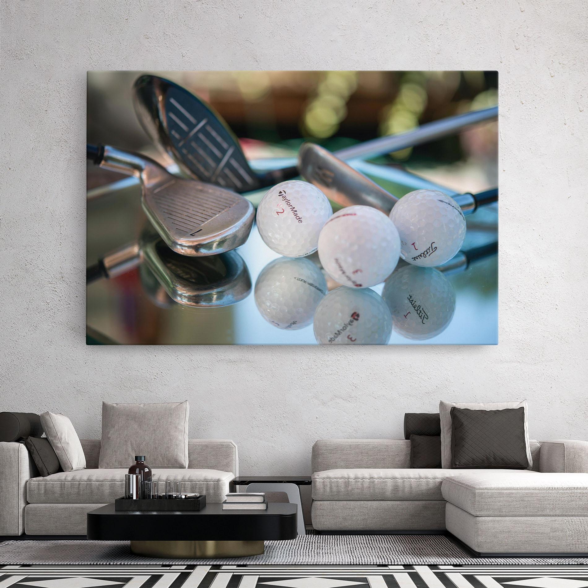 Tablou Canvas Golf Balls Set mockup 2