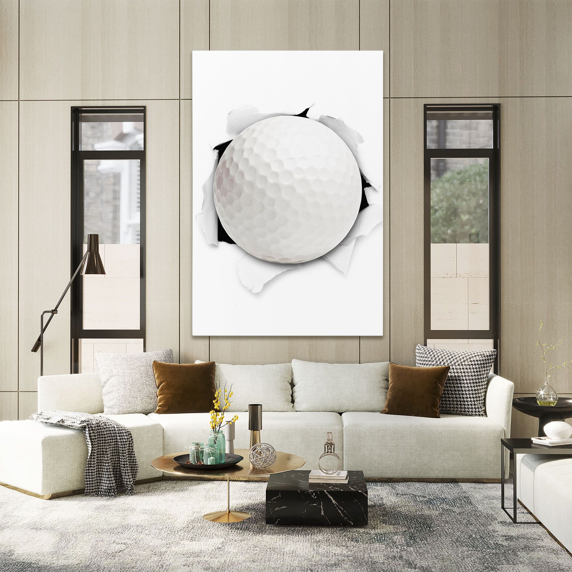 Golf Ball Bursting Hole mockup 2