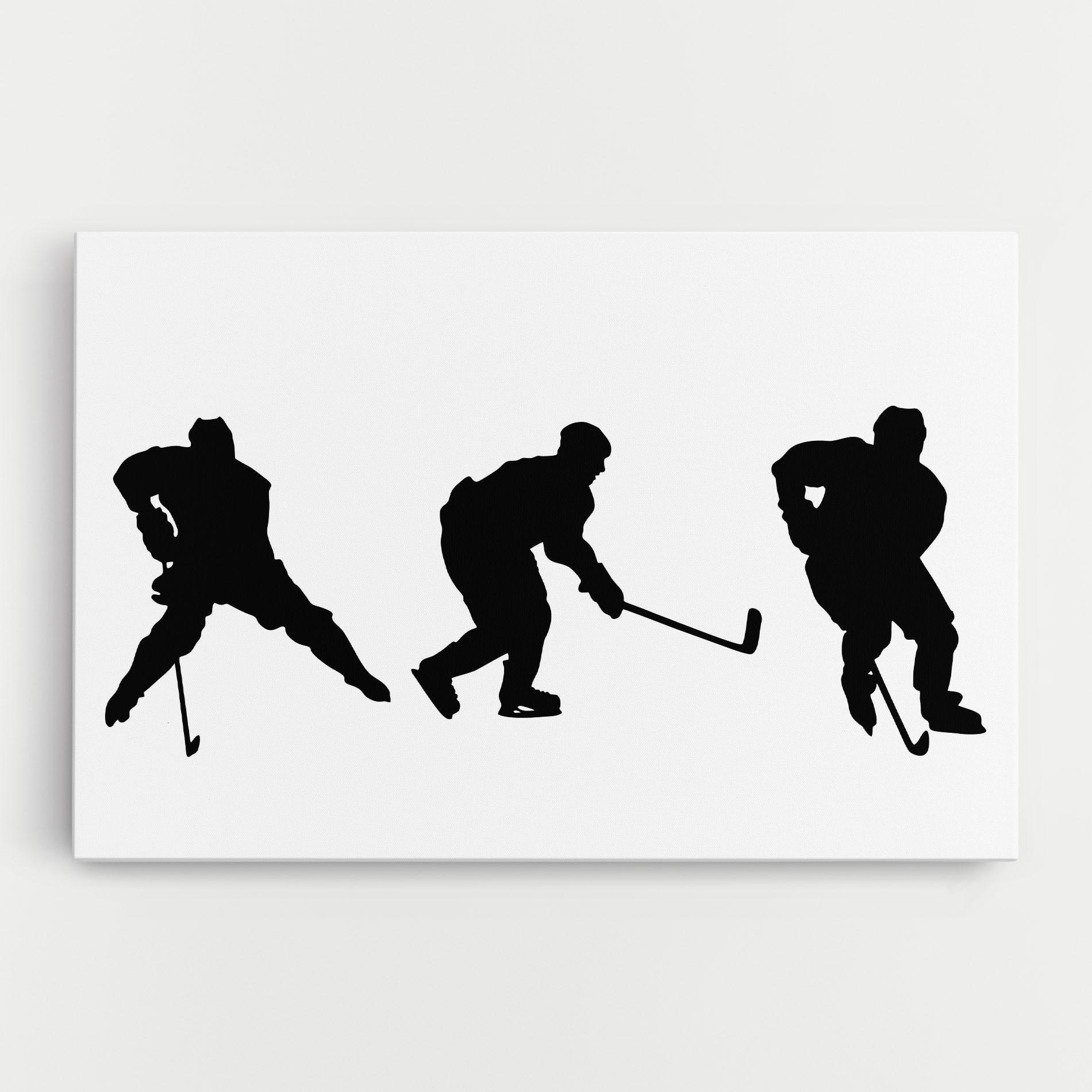 Tablou Canvas Hockey Pose mockup 0