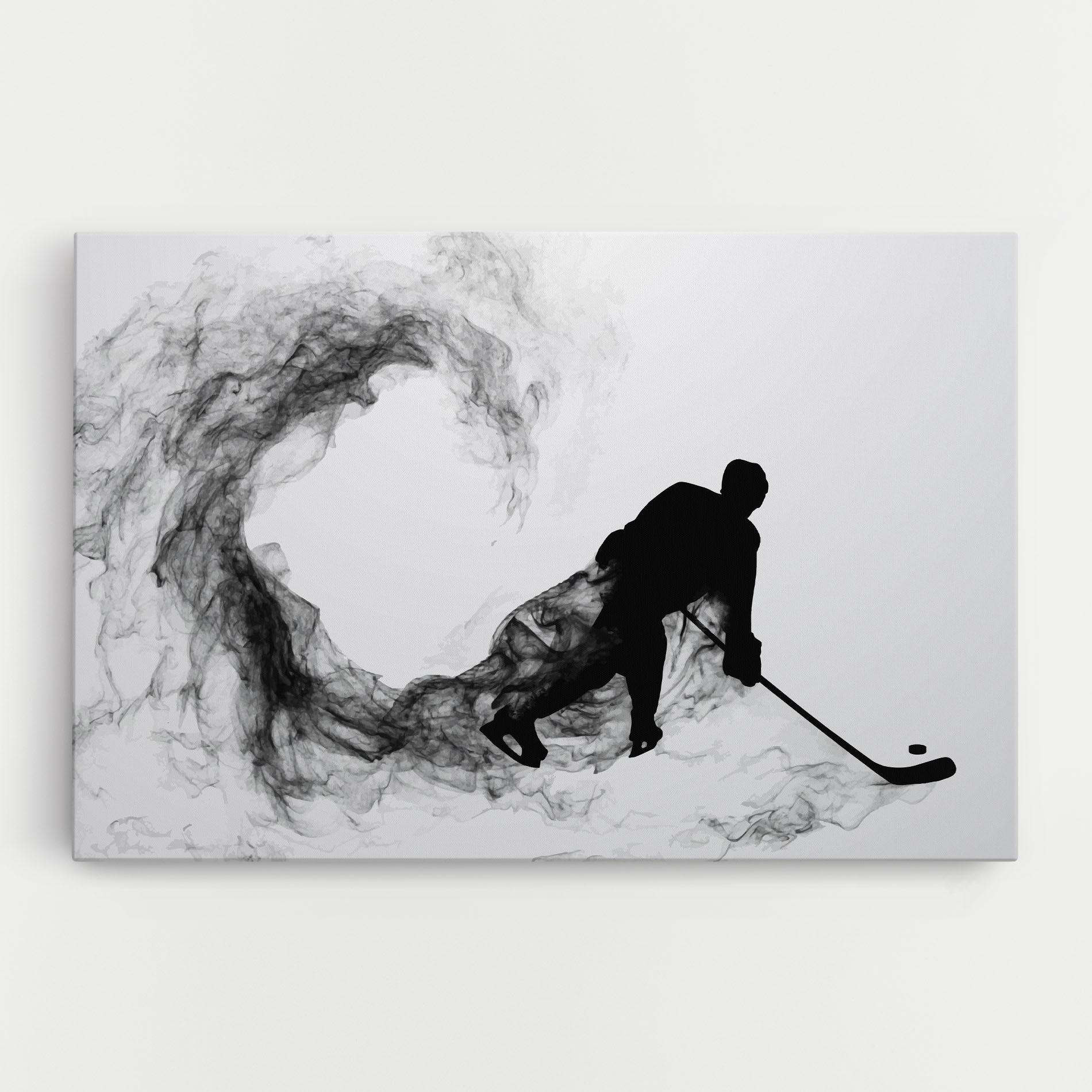 Tablou Canvas Hockey Smoke mockup 0