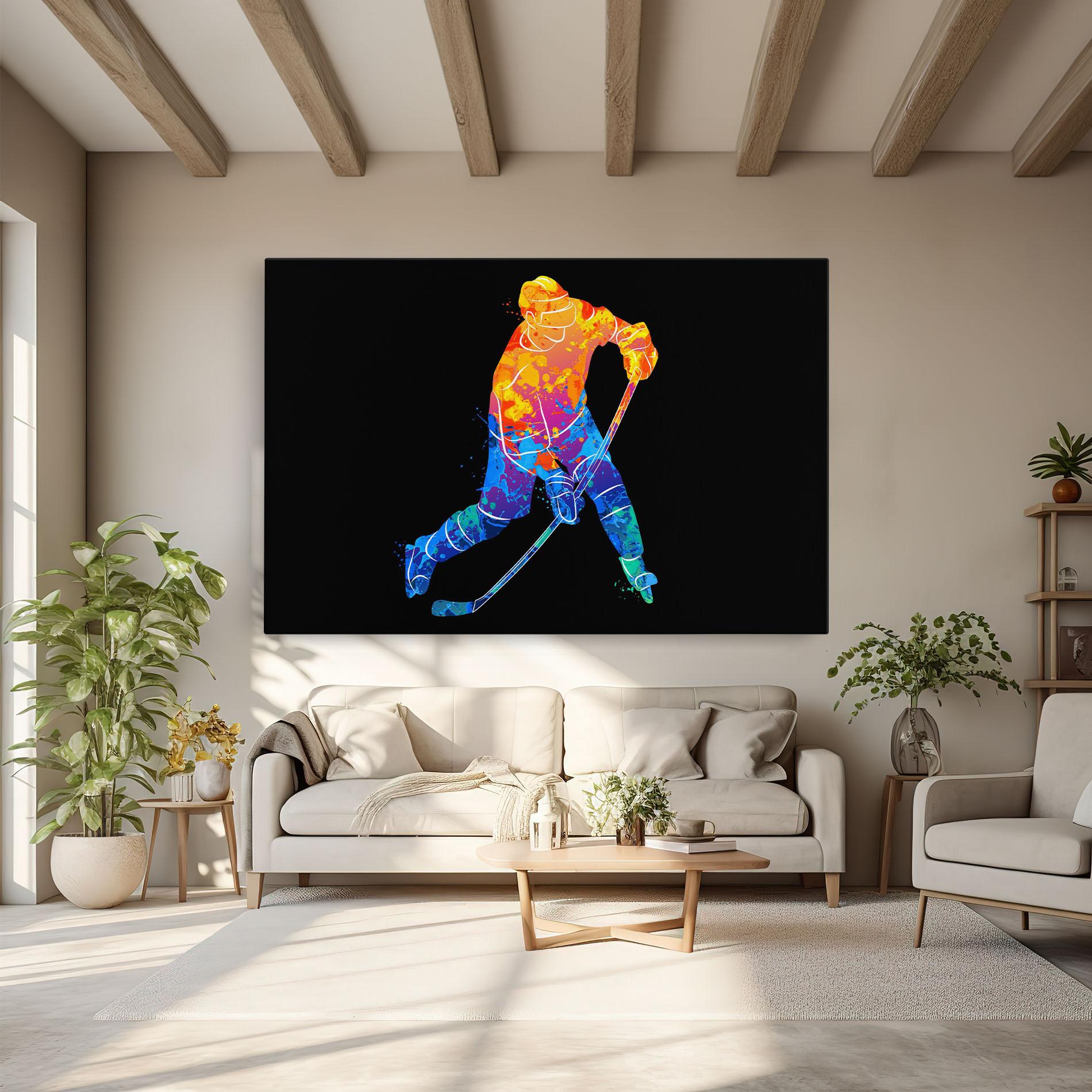 Tablou Canvas Color Mix Hockey mockup 6