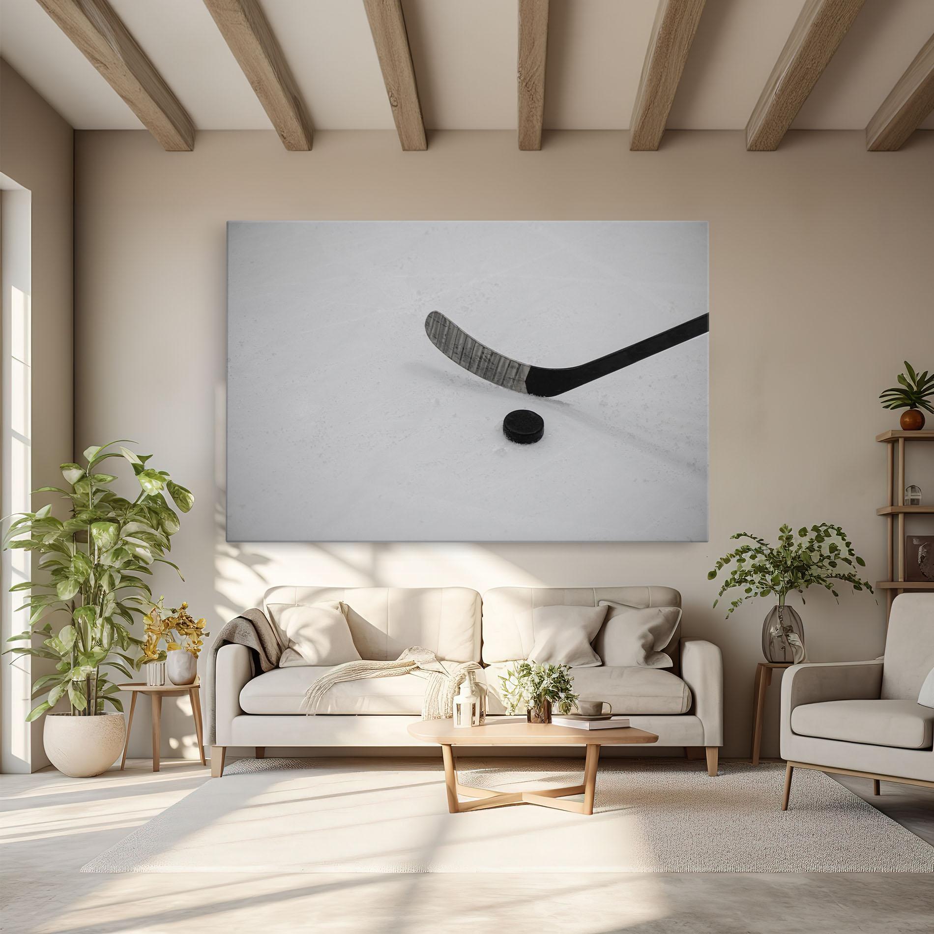 Tablou Canvas Hockey Puck mockup 6