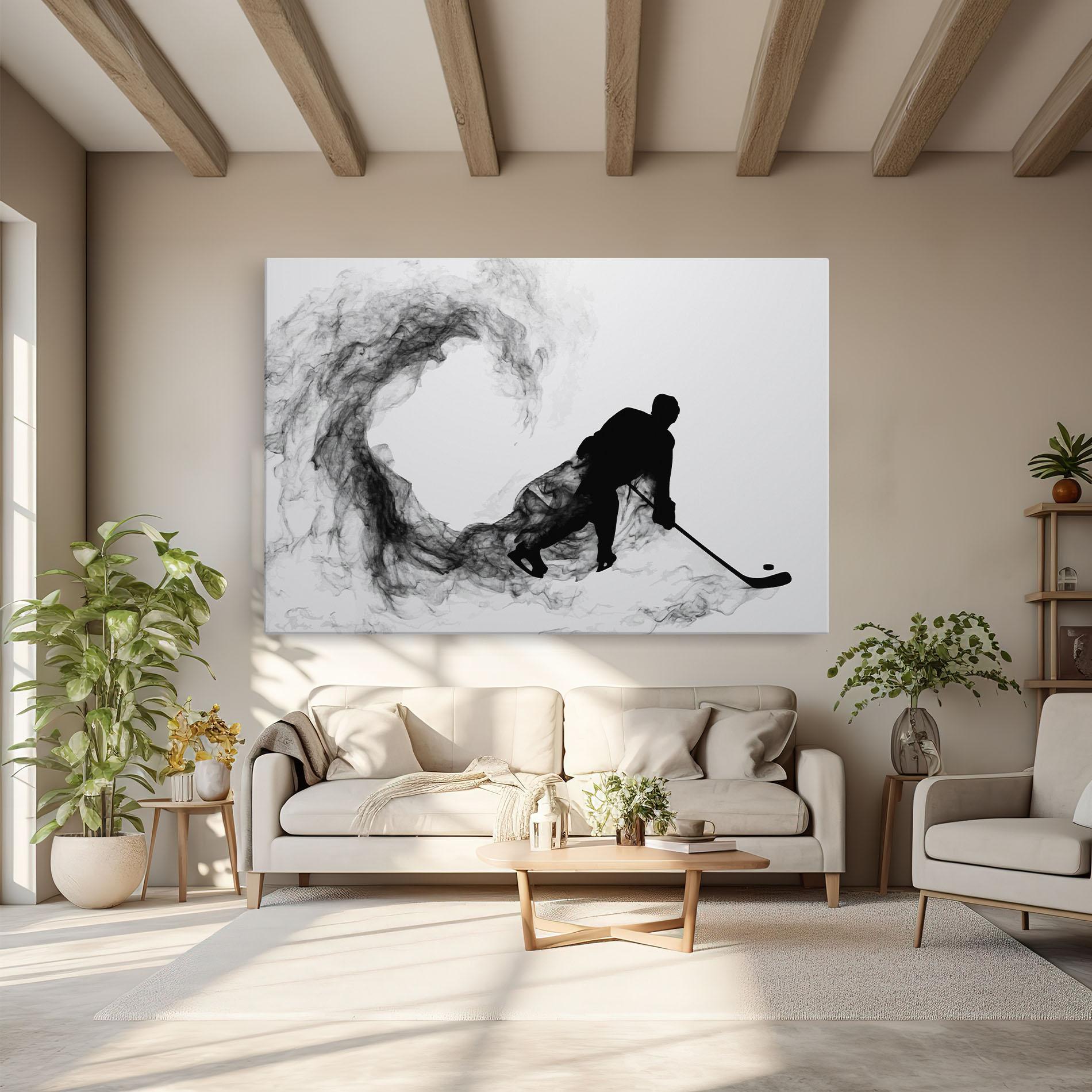 Tablou Canvas Hockey Smoke mockup 6