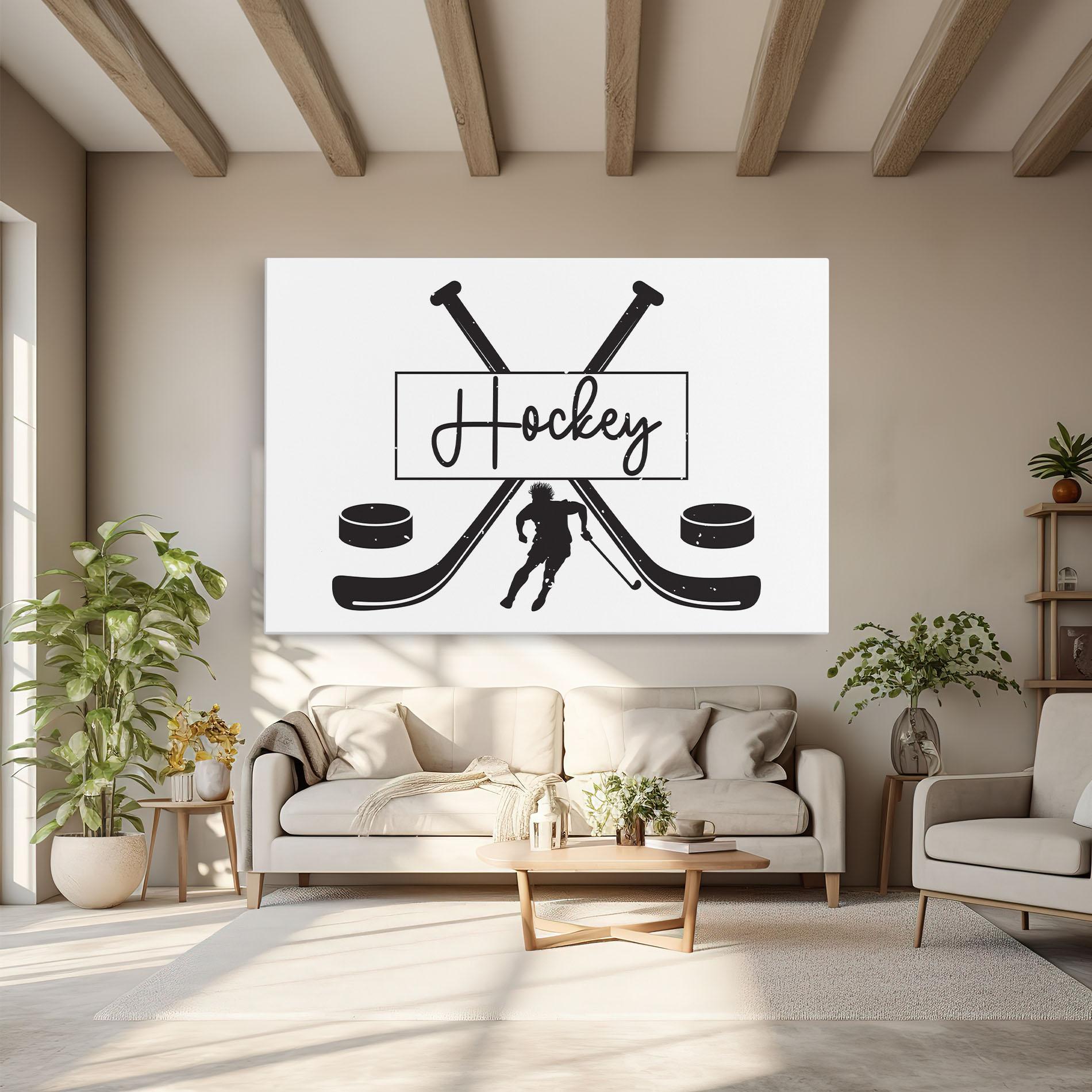 Tablou Canvas Hockey Stick mockup 6