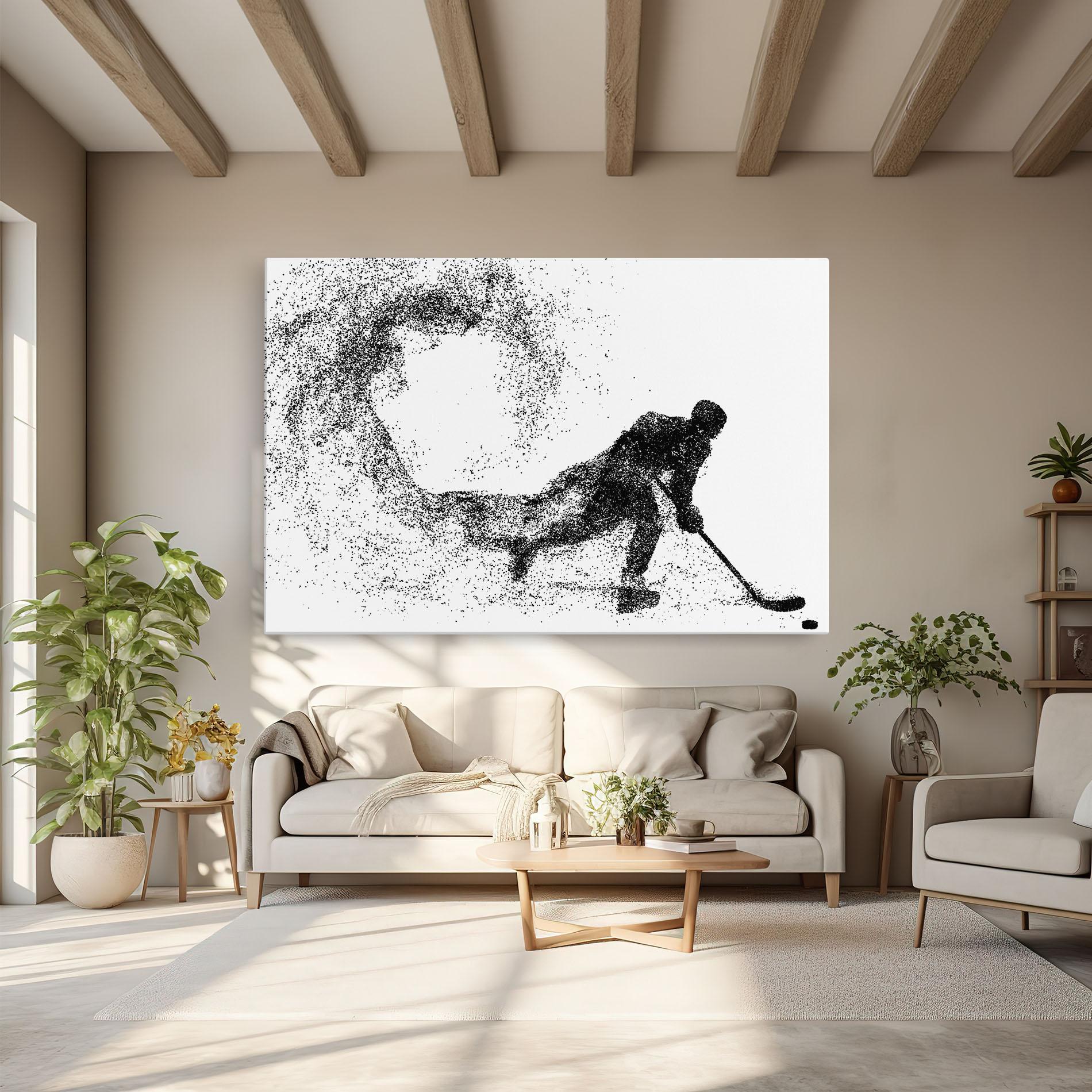 Tablou Canvas Playing Hockey mockup 6