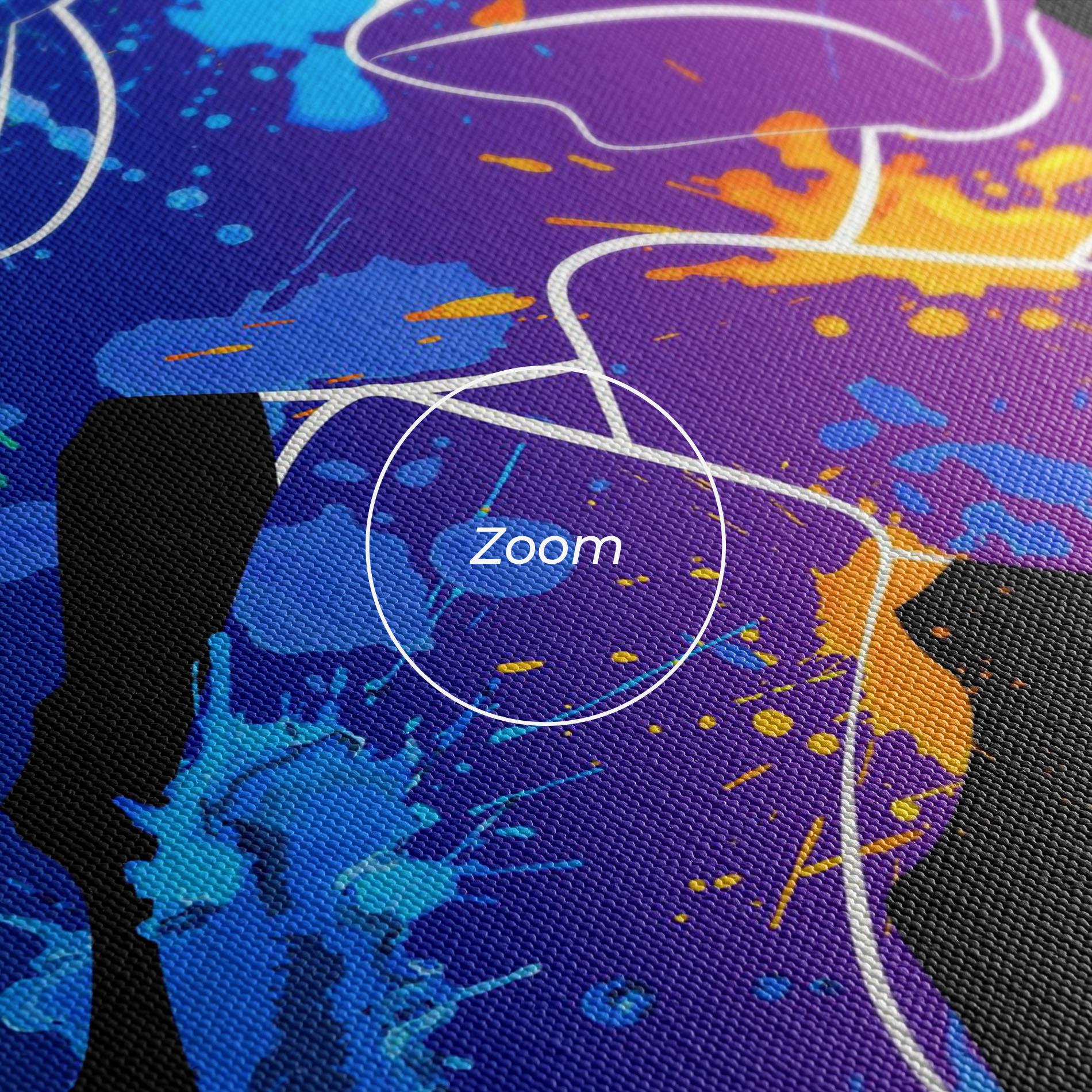 Tablou Canvas Blue Purple Hockey mockup 3