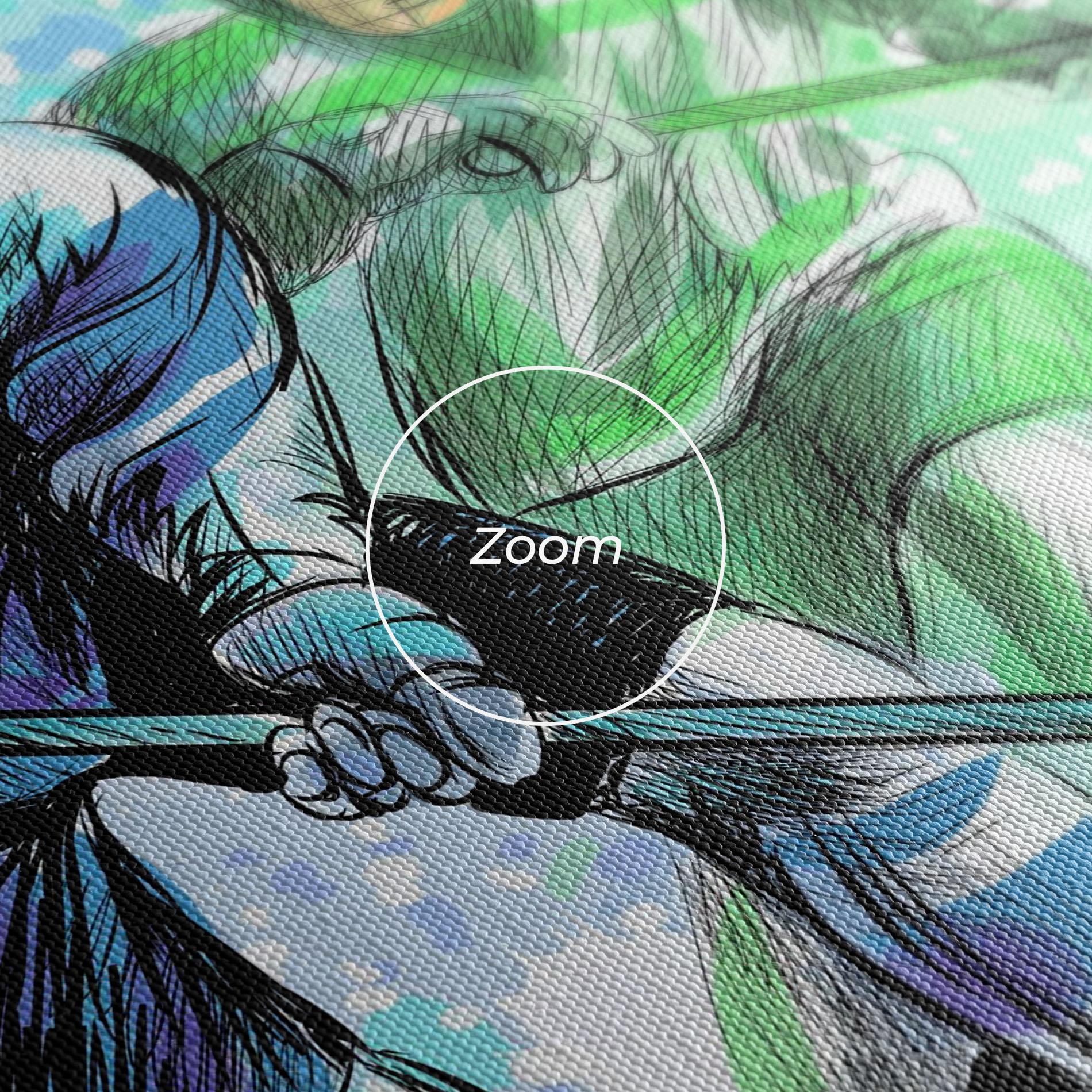 Tablou Canvas Green Blue Hockey mockup 3