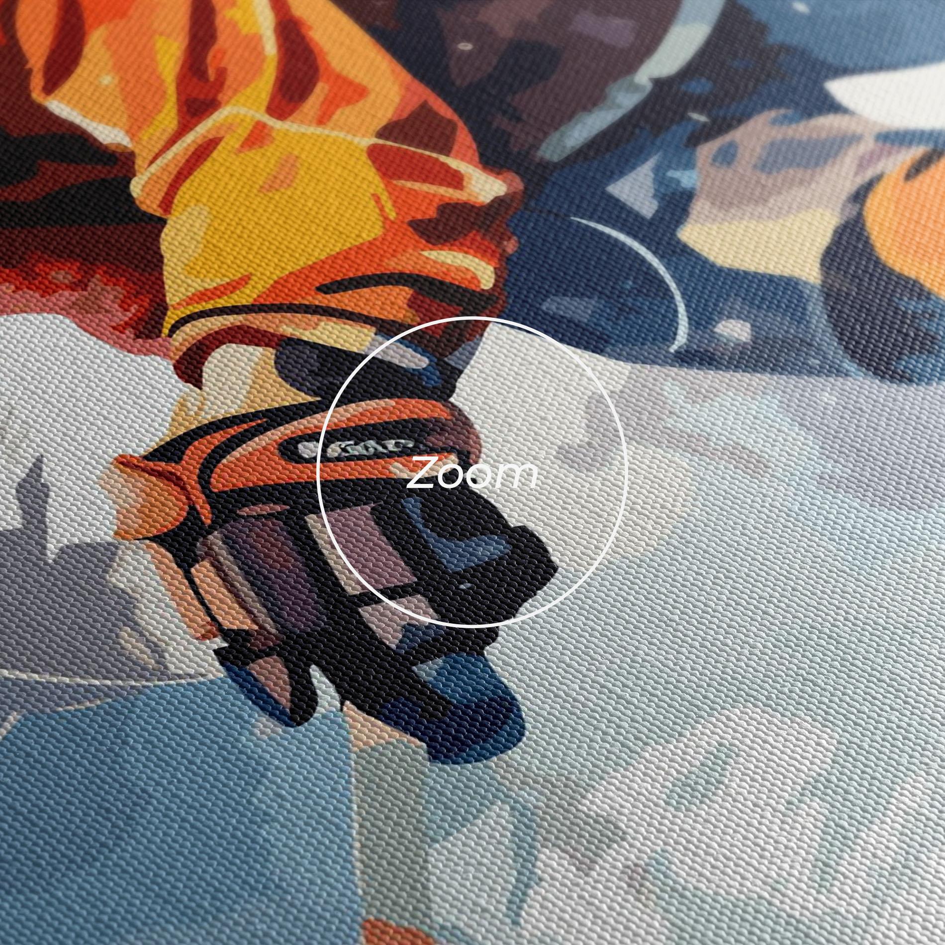 Tablou Canvas Orange Hockey mockup 3