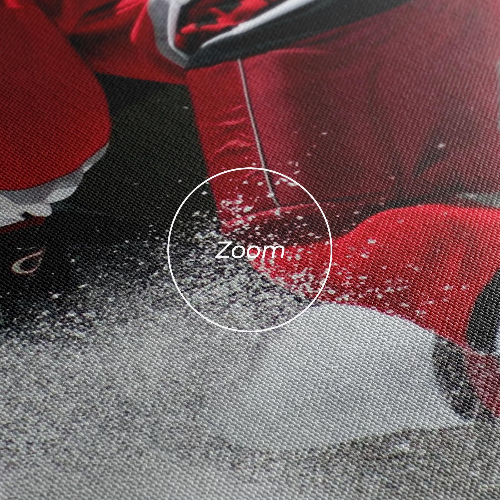 Tablou Canvas Red Hokey Player mockup 3