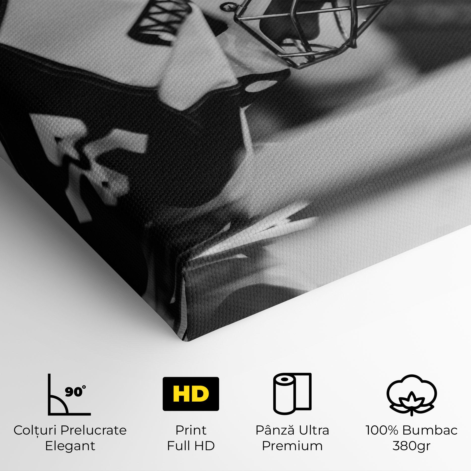 Tablou Canvas Black White Hockey mockup 4