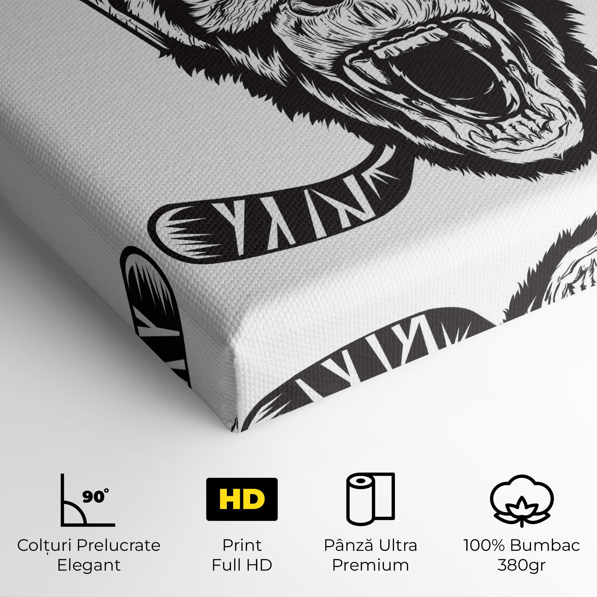 Tablou Canvas Monkey Hockey mockup 4