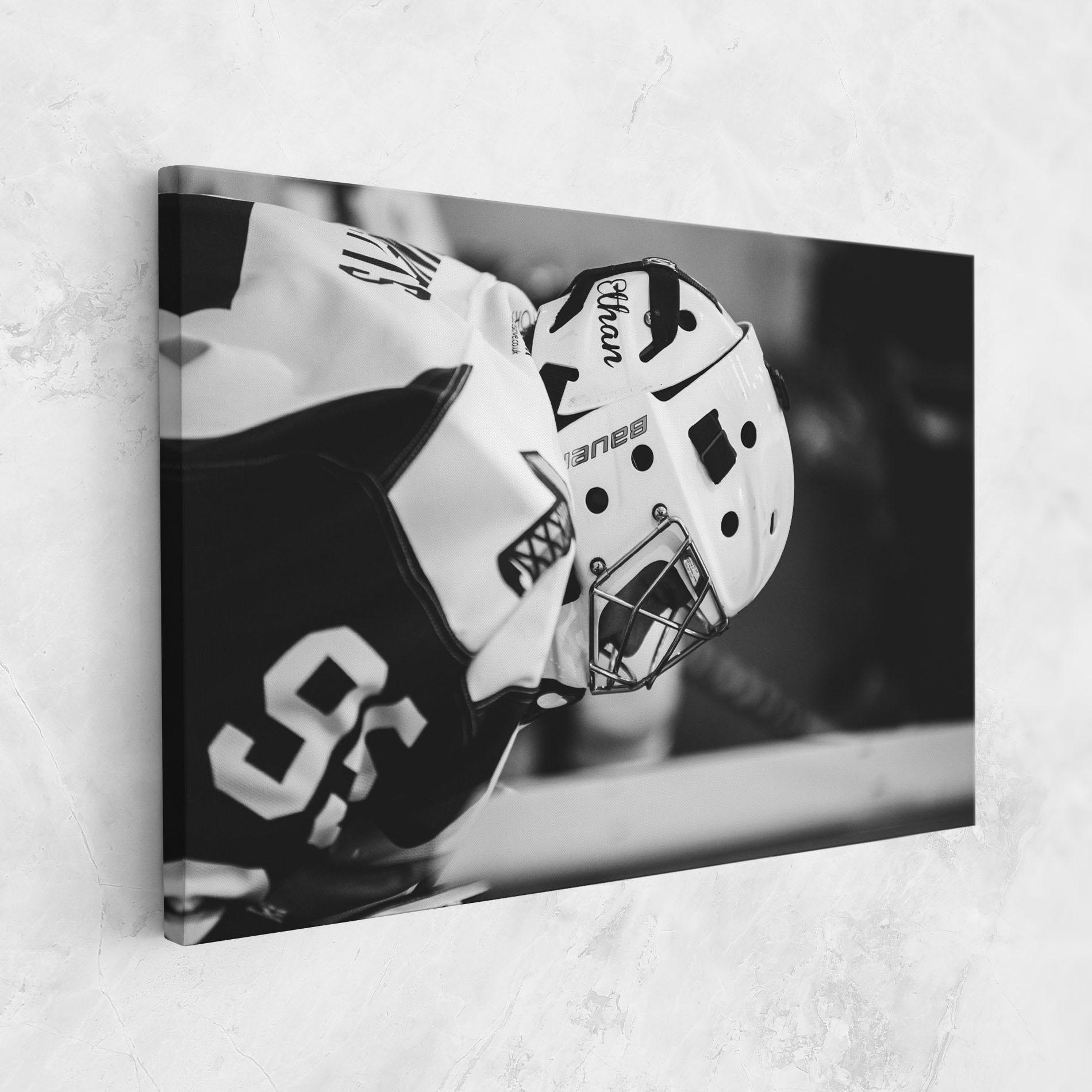 Tablou Canvas Black White Hockey mockup 1