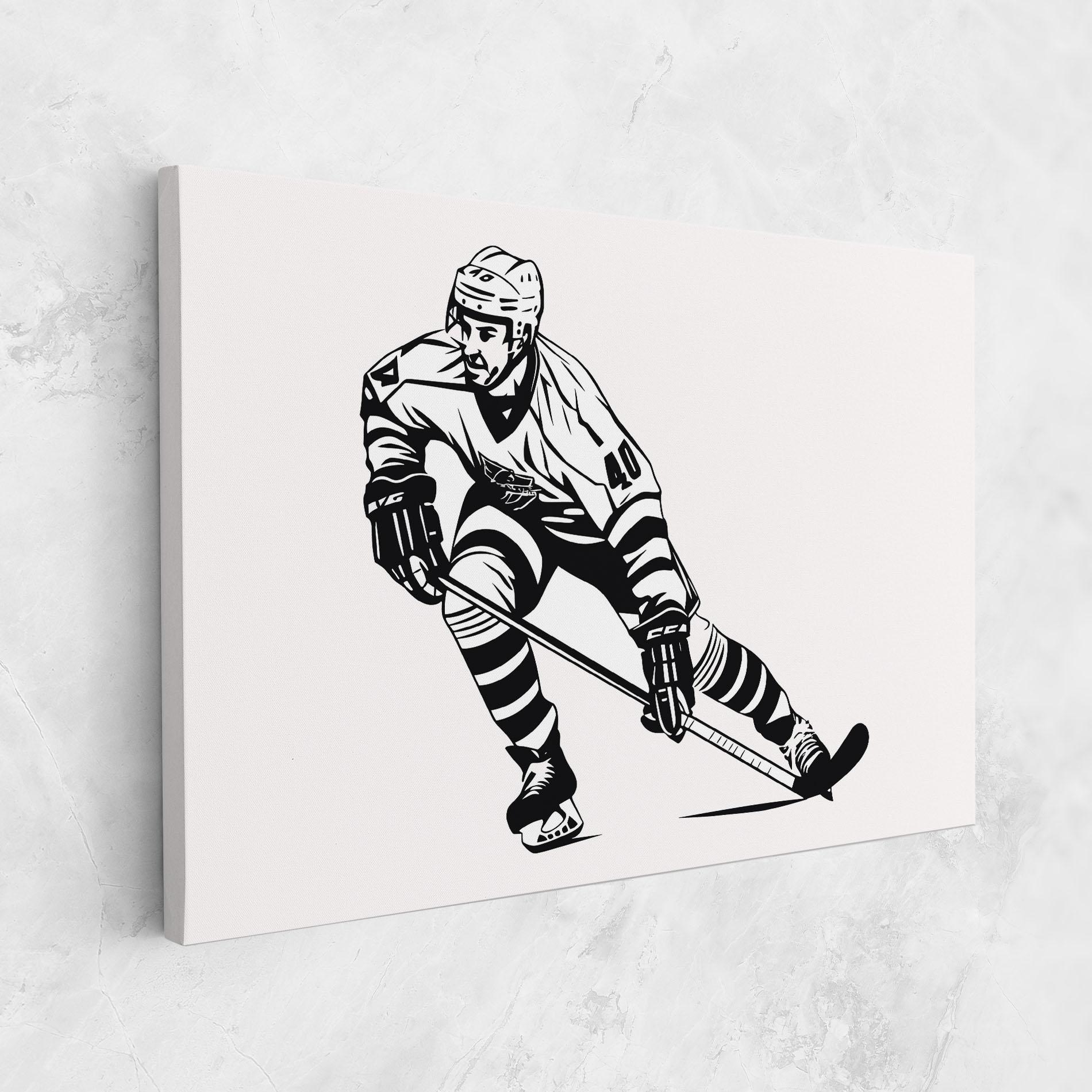 Tablou Canvas Hockey Player mockup 1