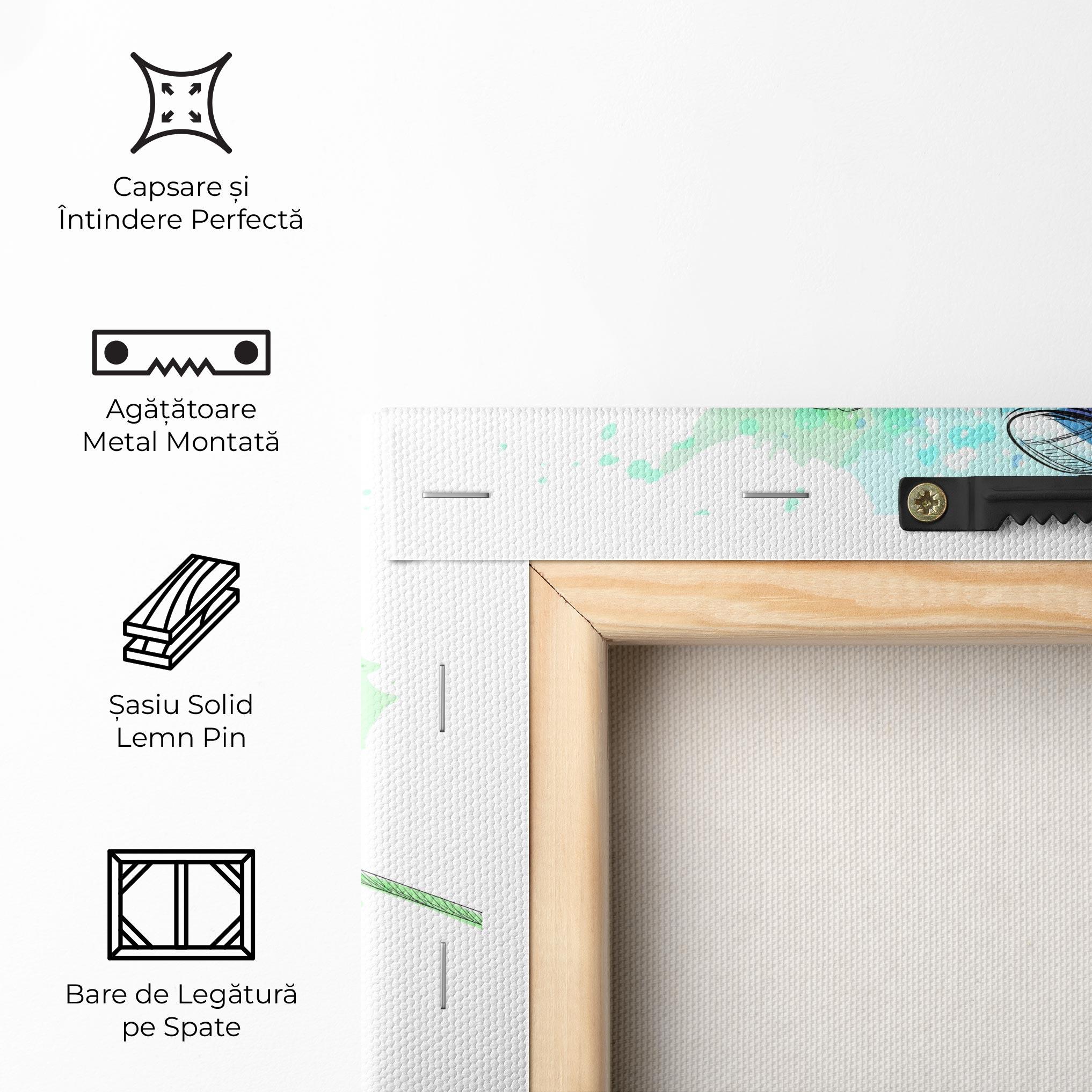 Tablou Canvas Green Blue Hockey mockup 5