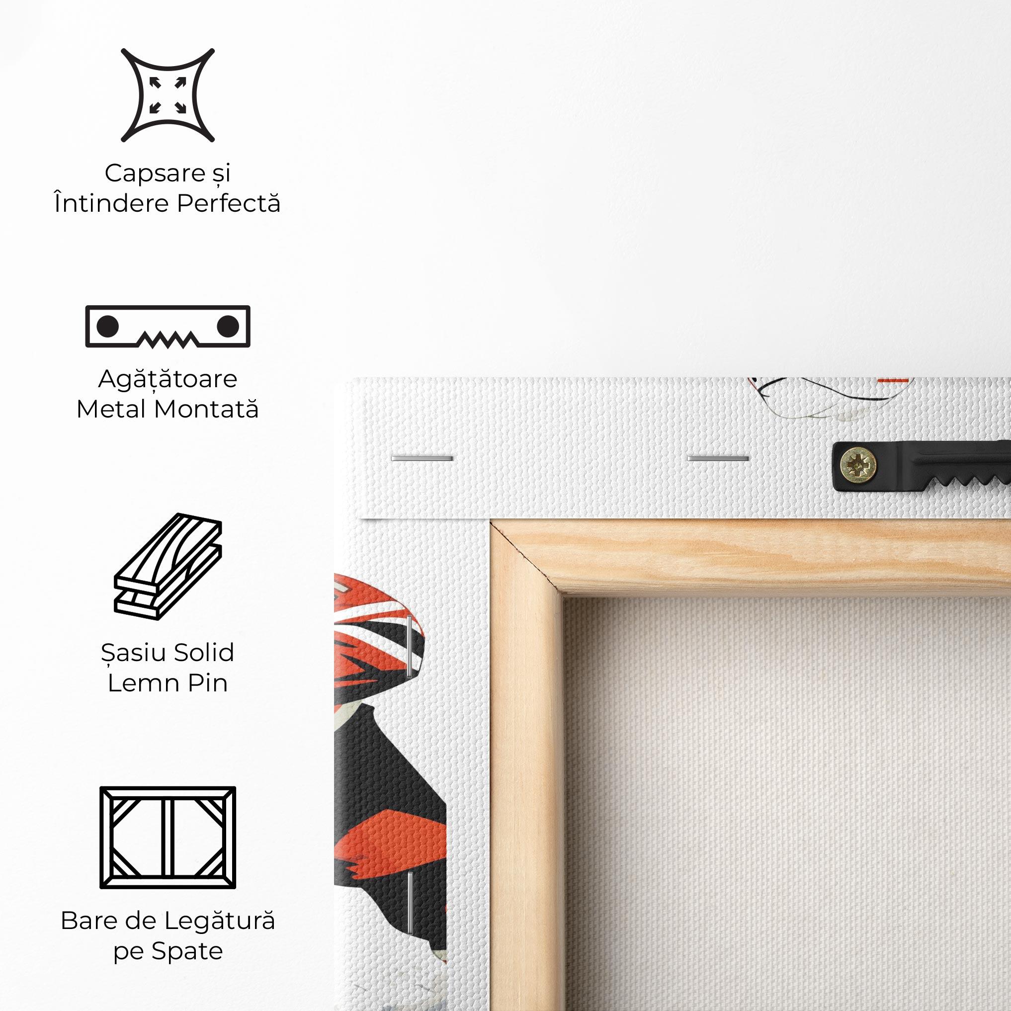 Tablou Canvas Hockey Orange Player mockup 5