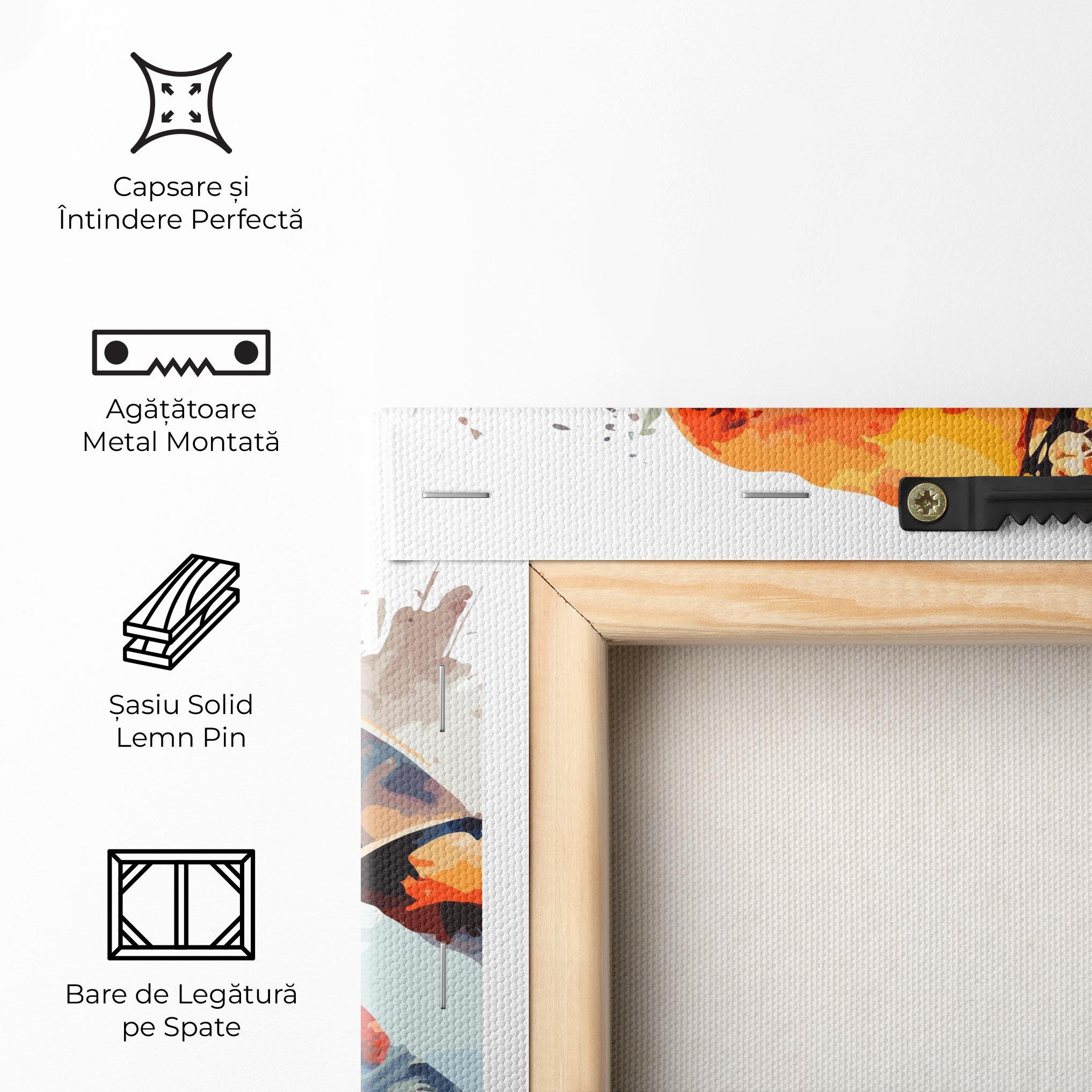 Tablou Canvas Orange Hockey mockup 5