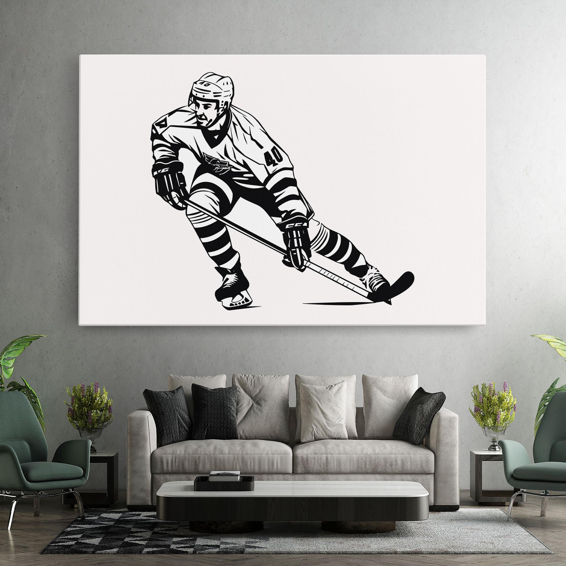 Tablou Canvas Hockey Player mockup 7