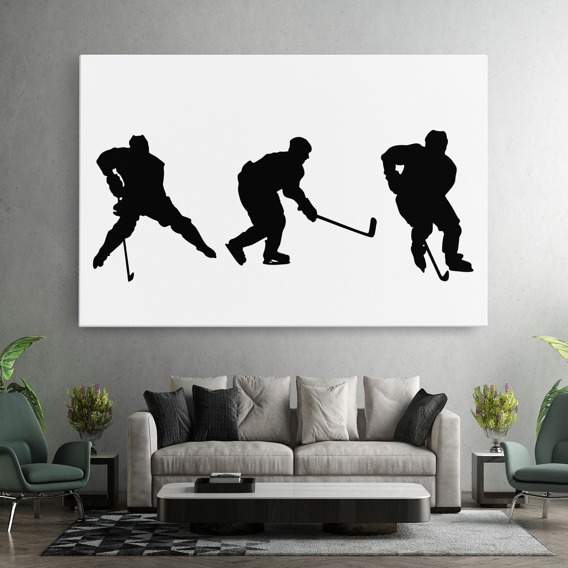 Tablou Canvas Hockey Pose mockup 7