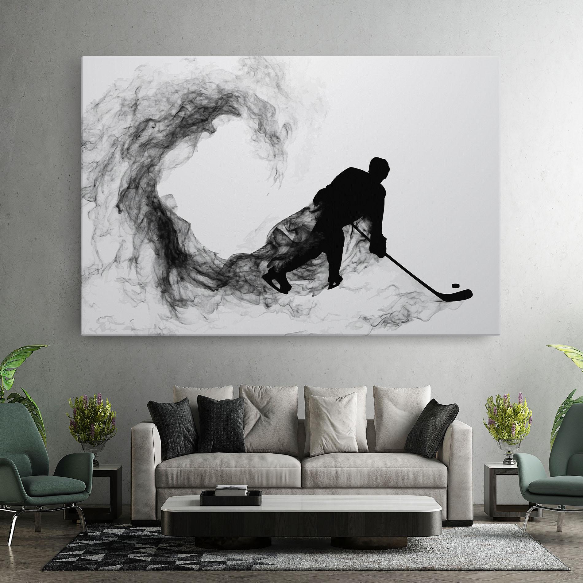 Tablou Canvas Hockey Smoke mockup 7