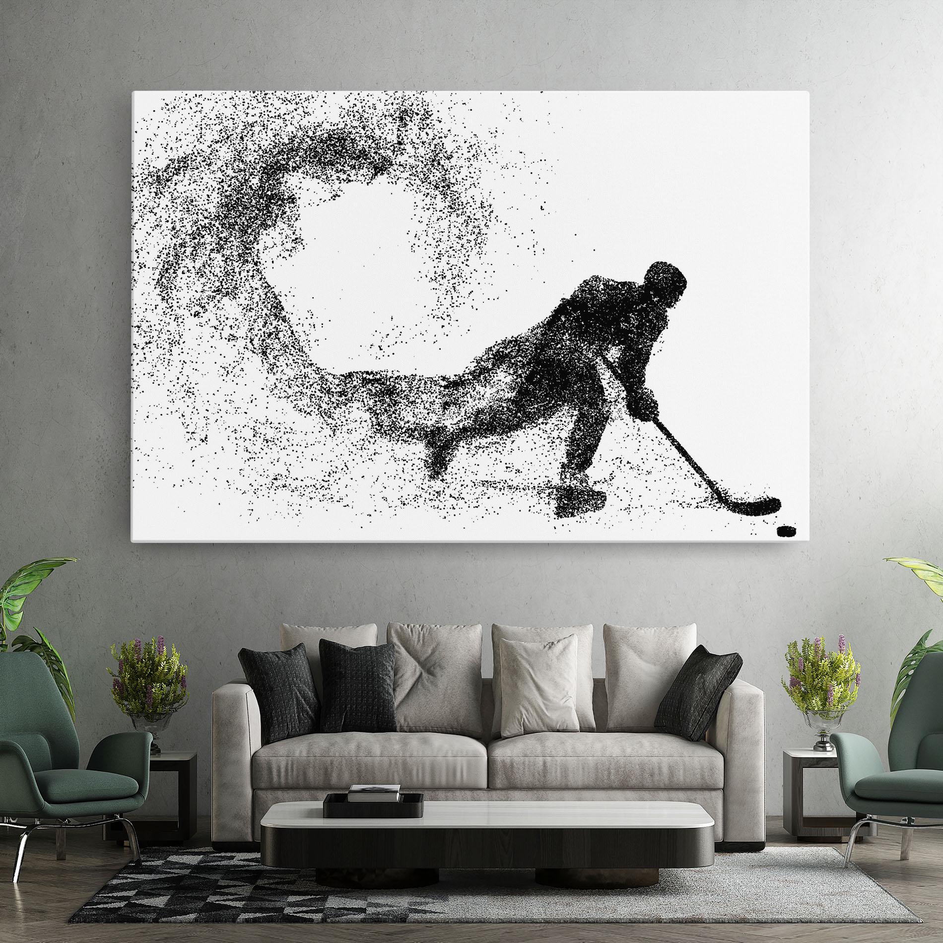 Tablou Canvas Playing Hockey mockup 7
