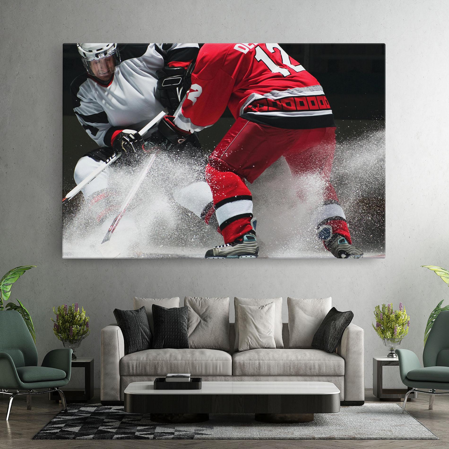 Tablou Canvas Red Hokey Player mockup 7