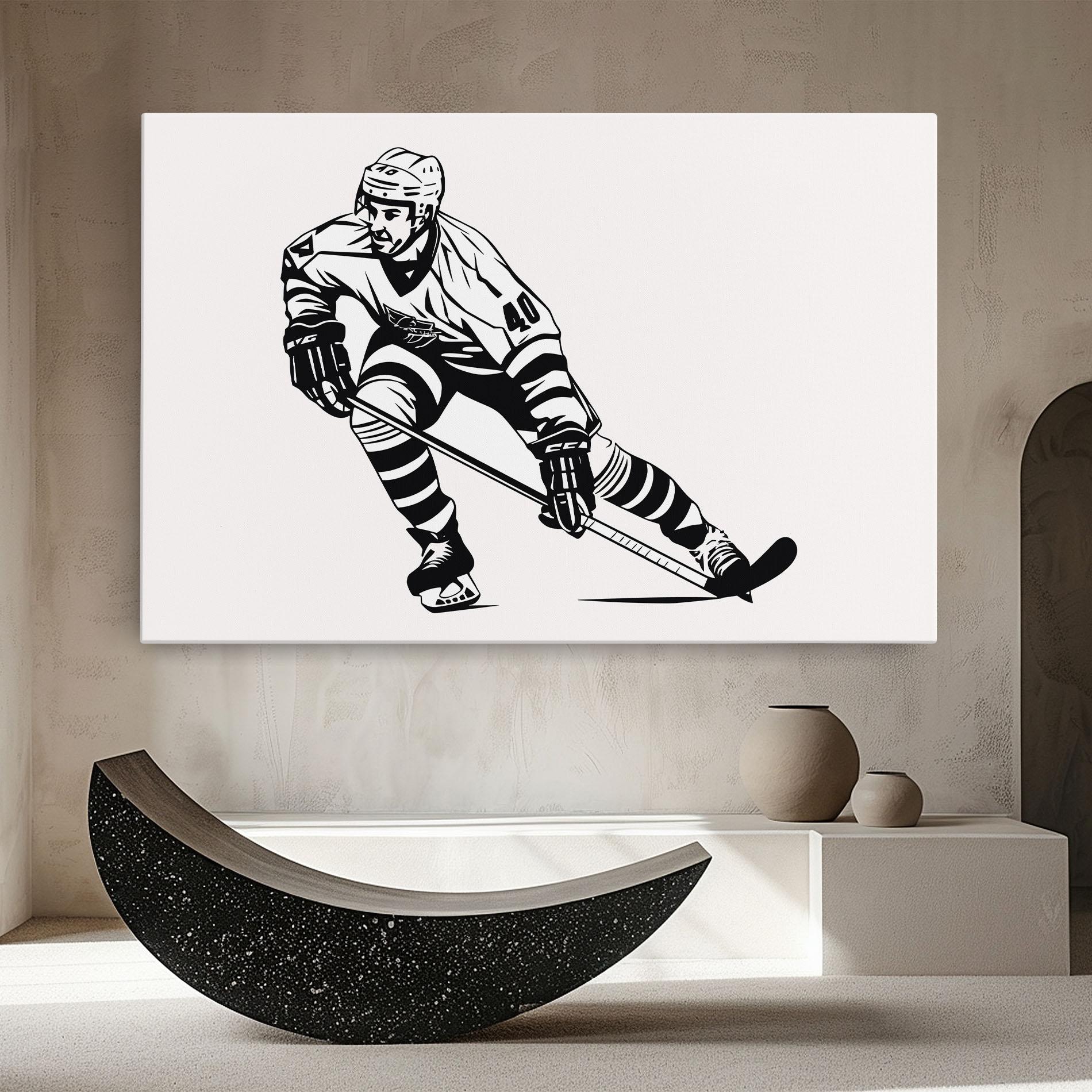 Tablou Canvas Hockey Player mockup 8