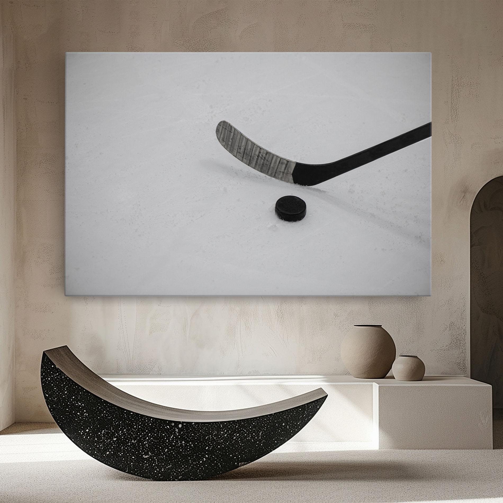 Tablou Canvas Hockey Puck mockup 8