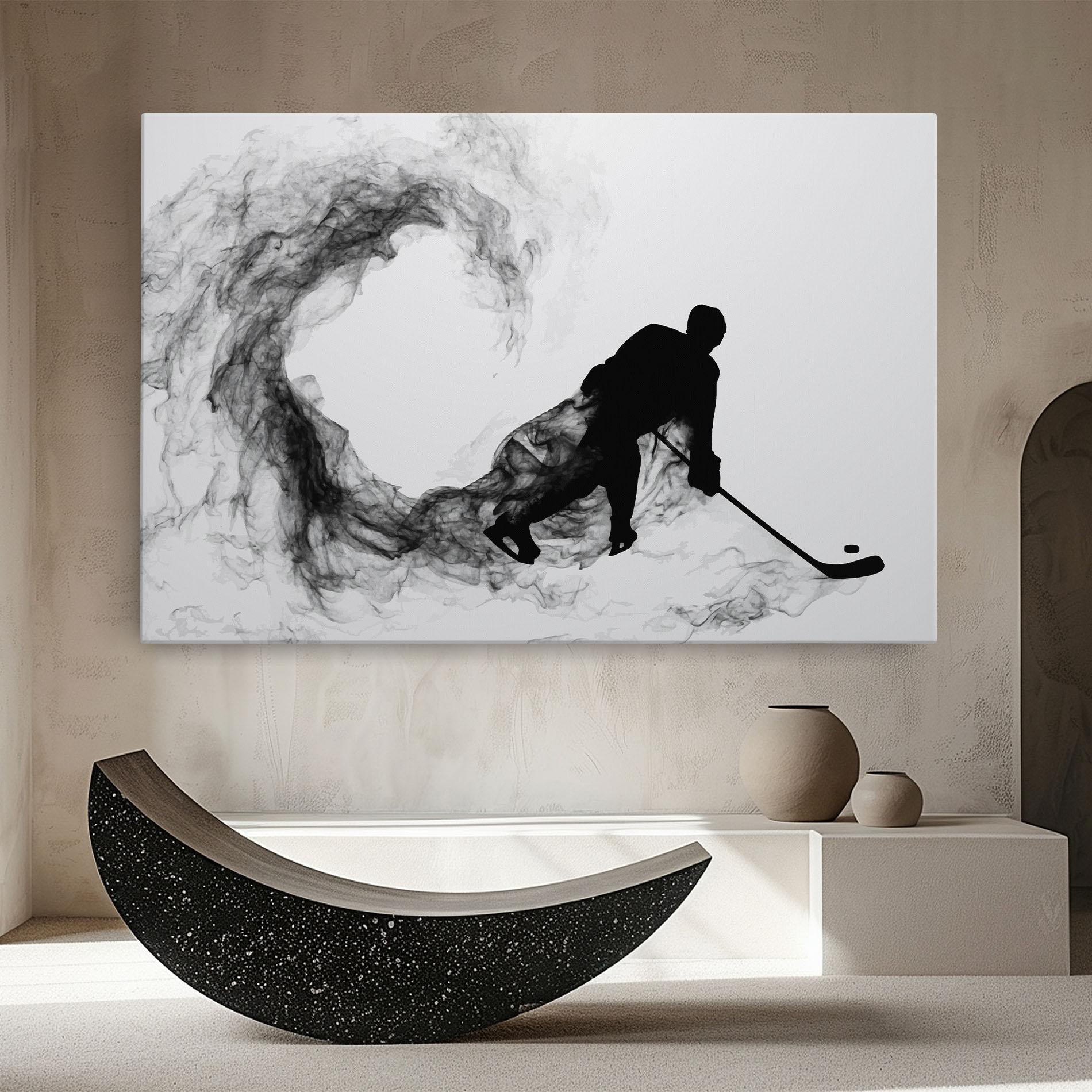 Tablou Canvas Hockey Smoke mockup 8