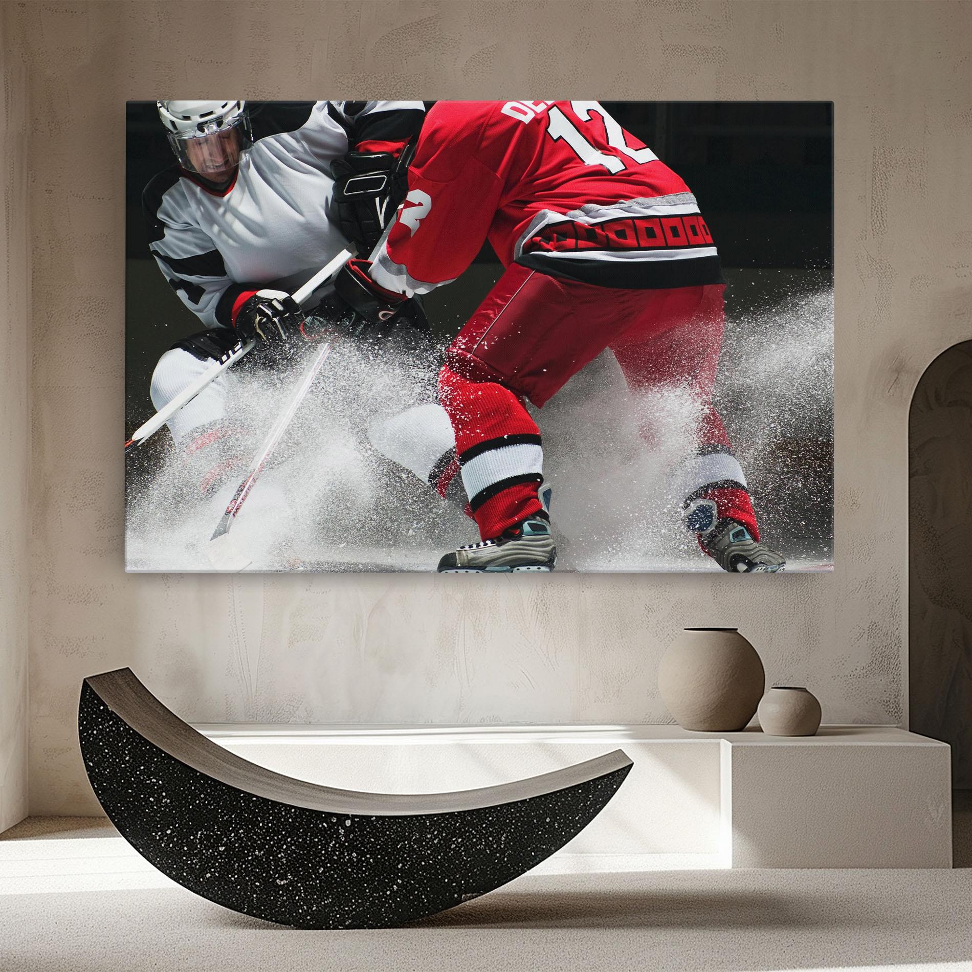Tablou Canvas Red Hokey Player mockup 8