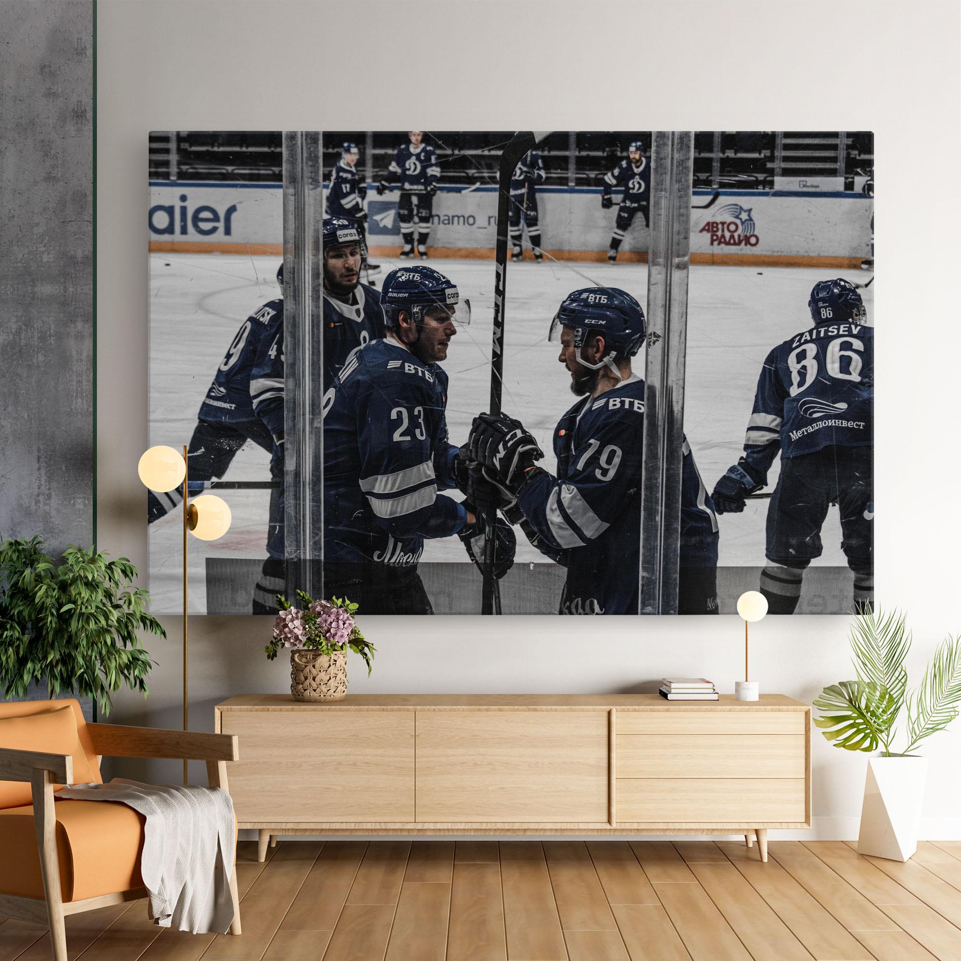 Tablou Canvas Hockey Players mockup 9