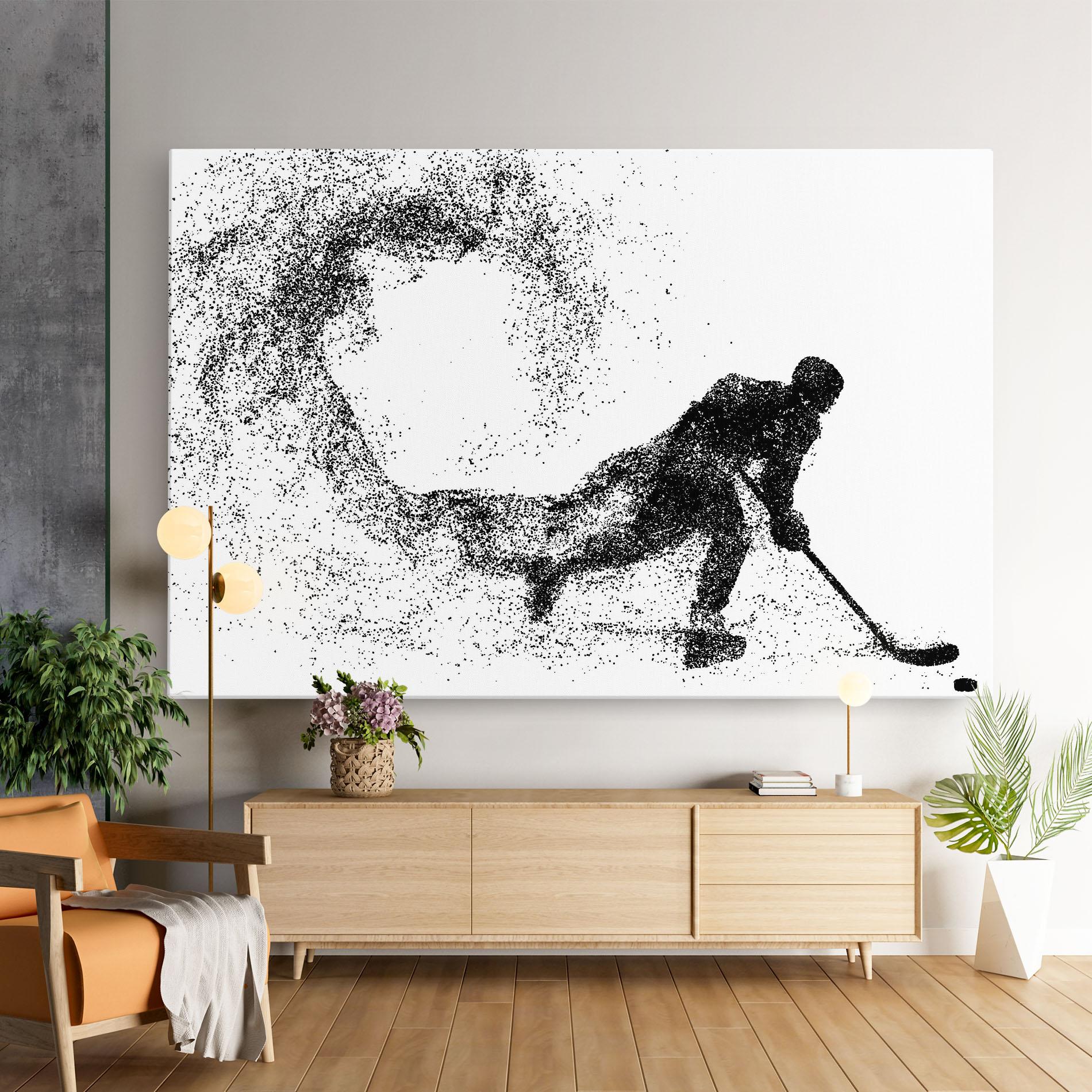 Tablou Canvas Playing Hockey mockup 9