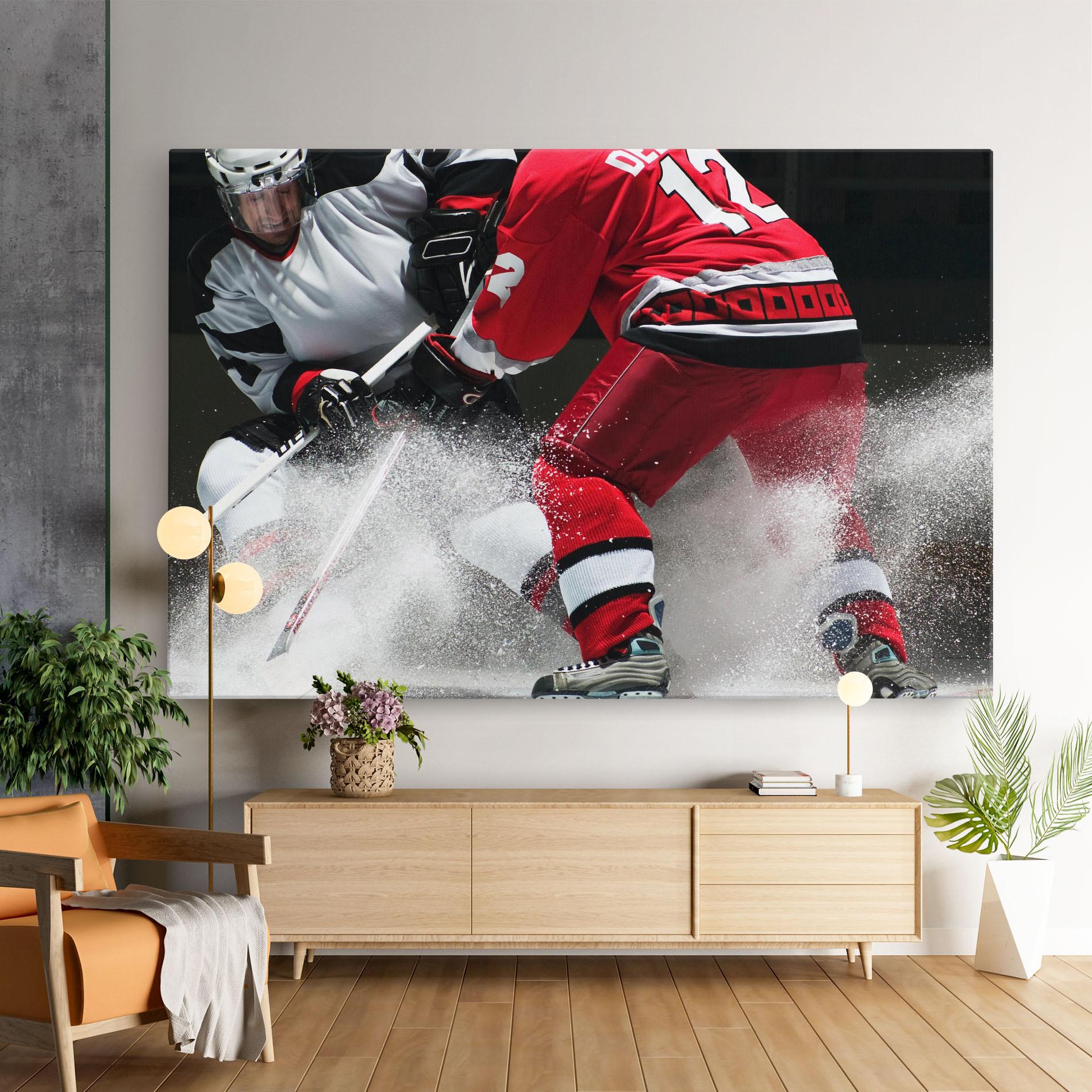 Tablou Canvas Red Hokey Player mockup 9