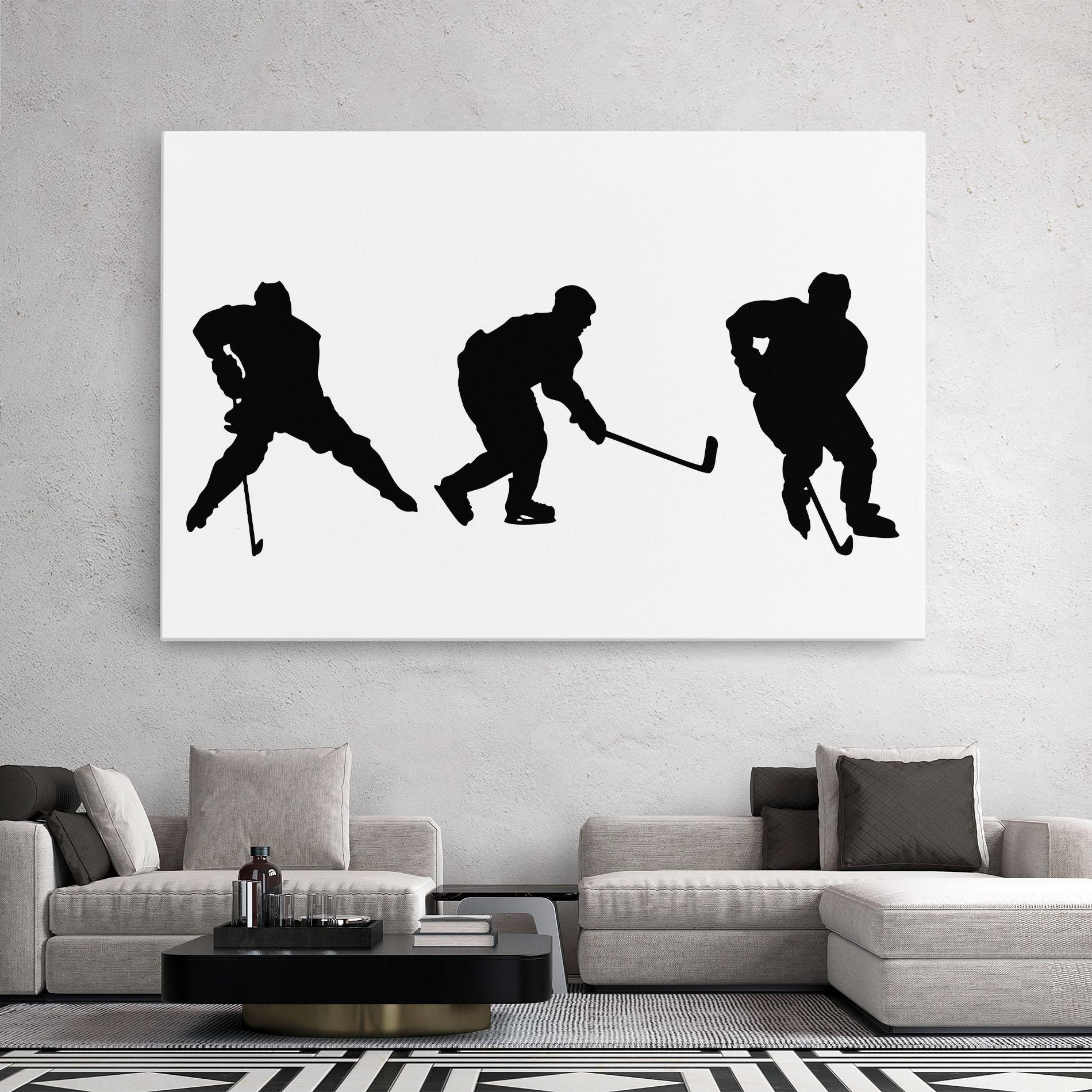Tablou Canvas Hockey Pose mockup 2