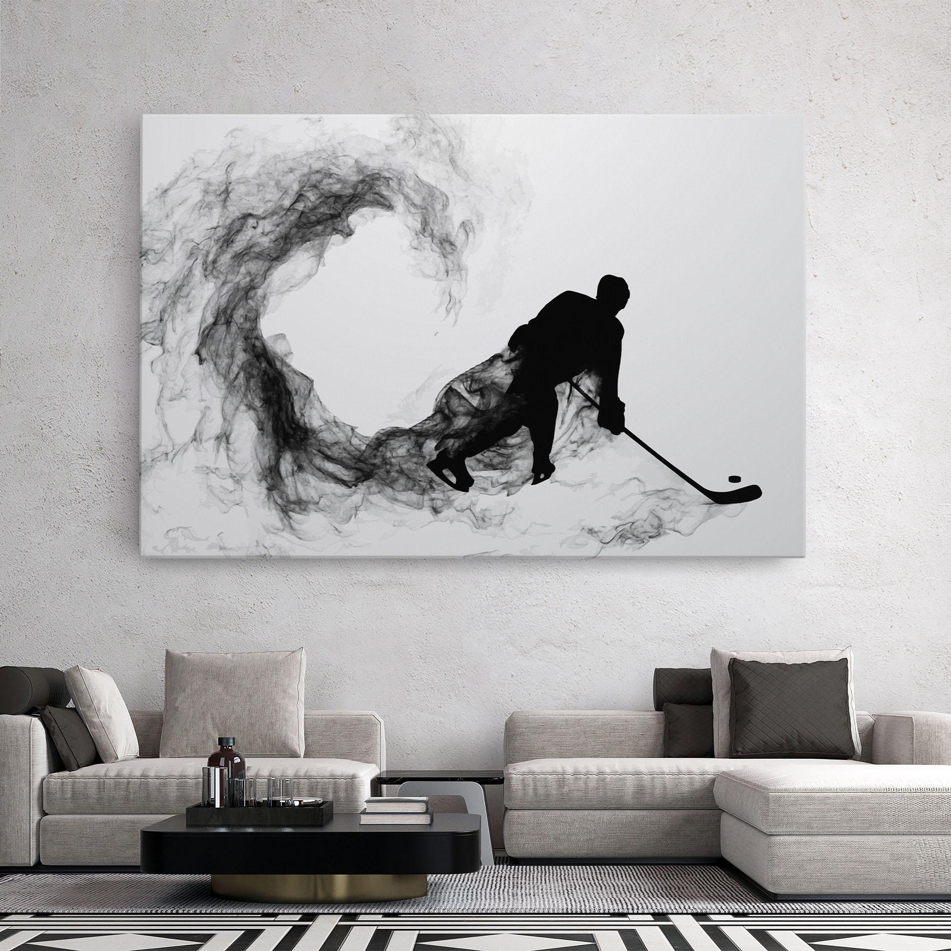 Tablou Canvas Hockey Smoke mockup 2