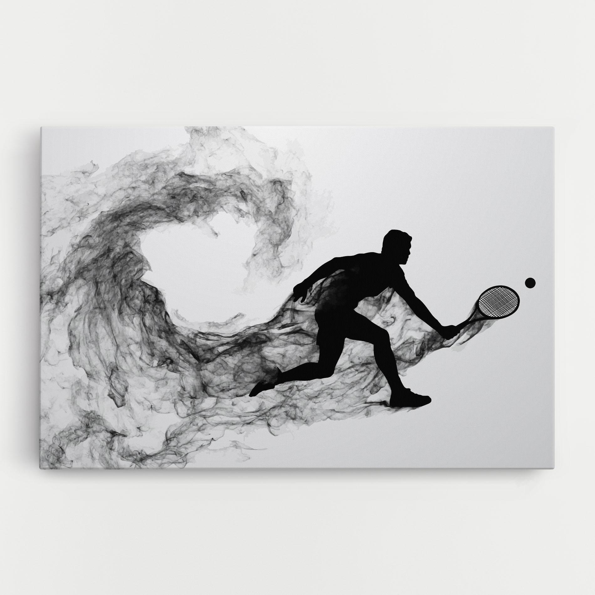 Tablou Canvas Black Smoke Tennis mockup 0