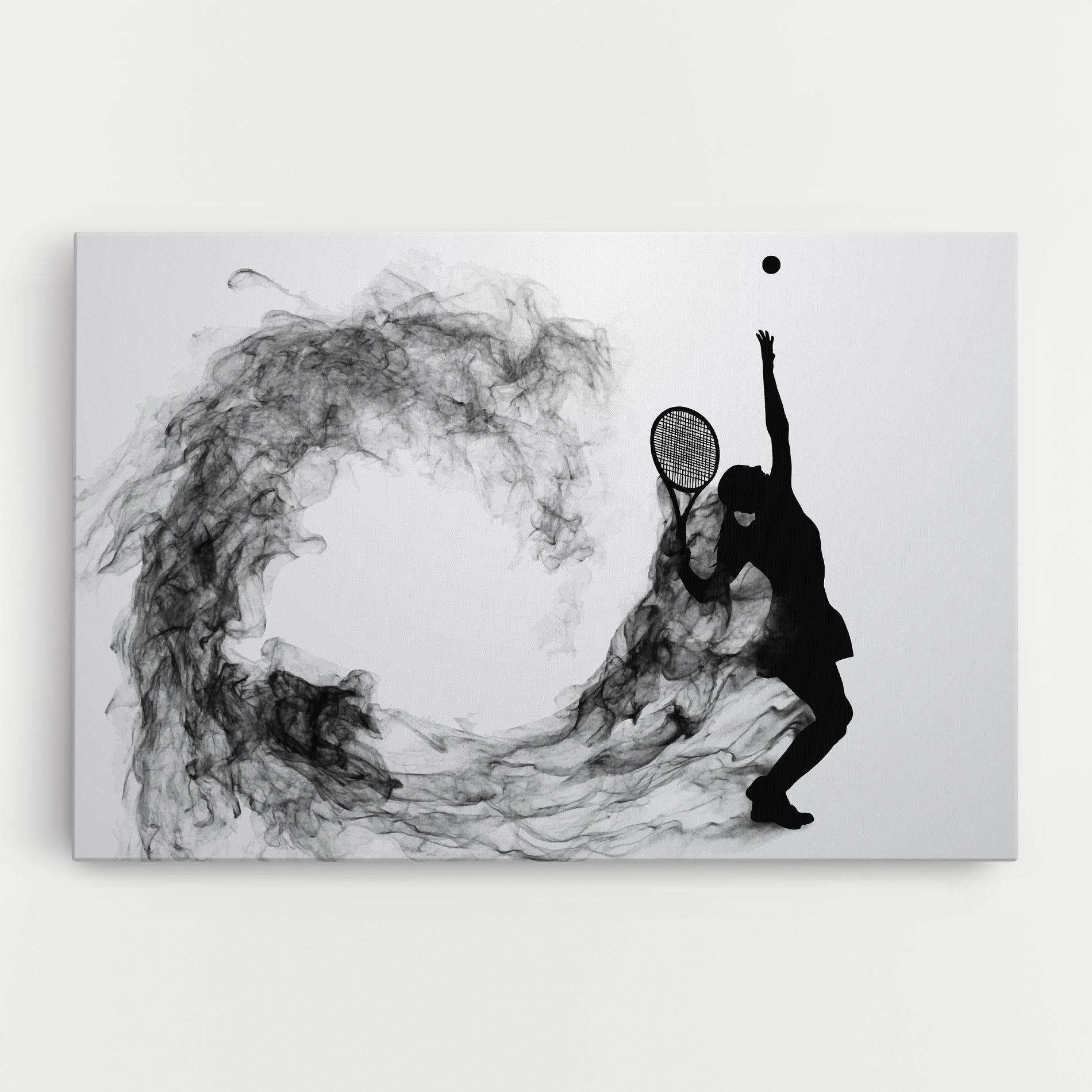 Tablou Canvas Black Tennis Smoke mockup 0