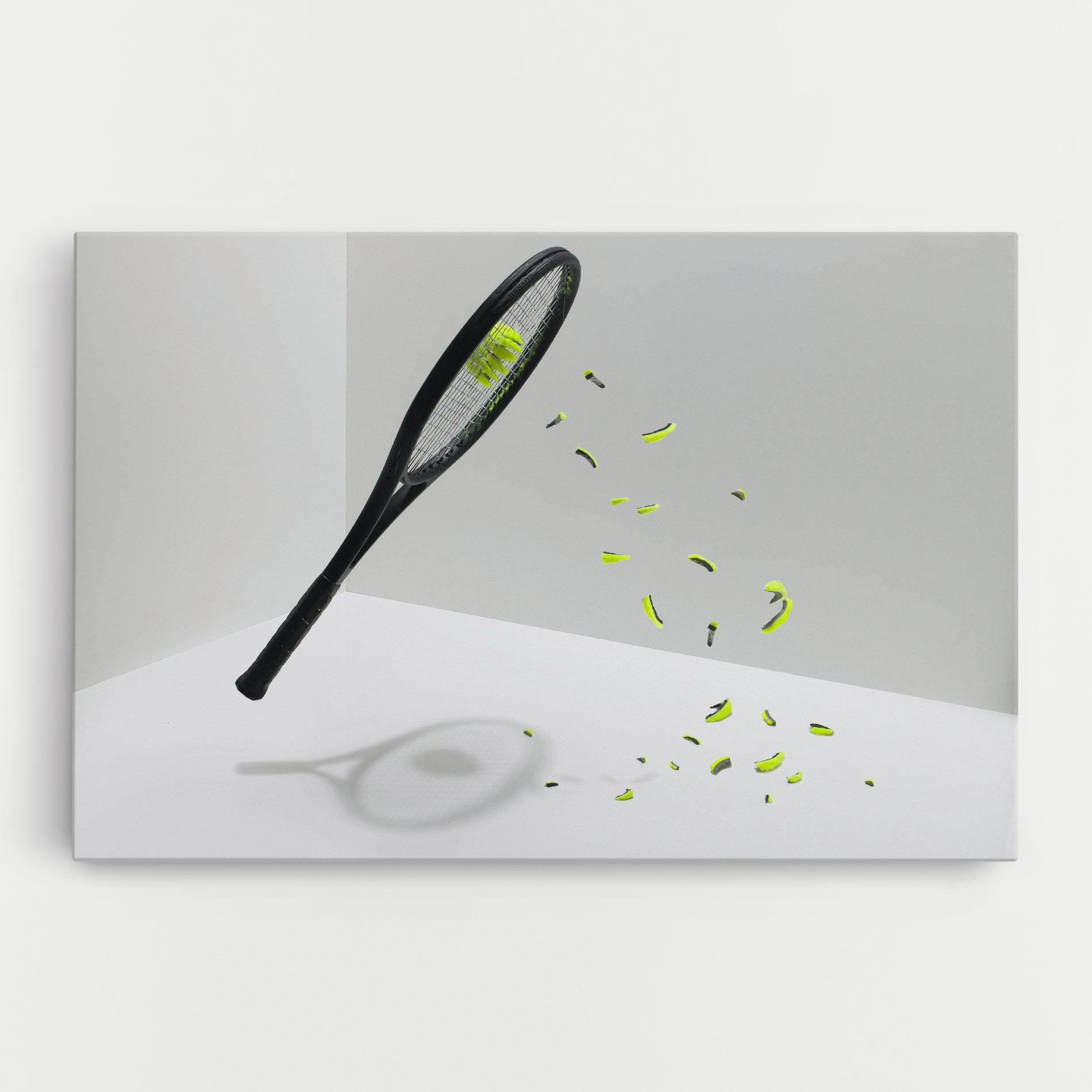Tablou Canvas Broken Tennis Ball mockup 0