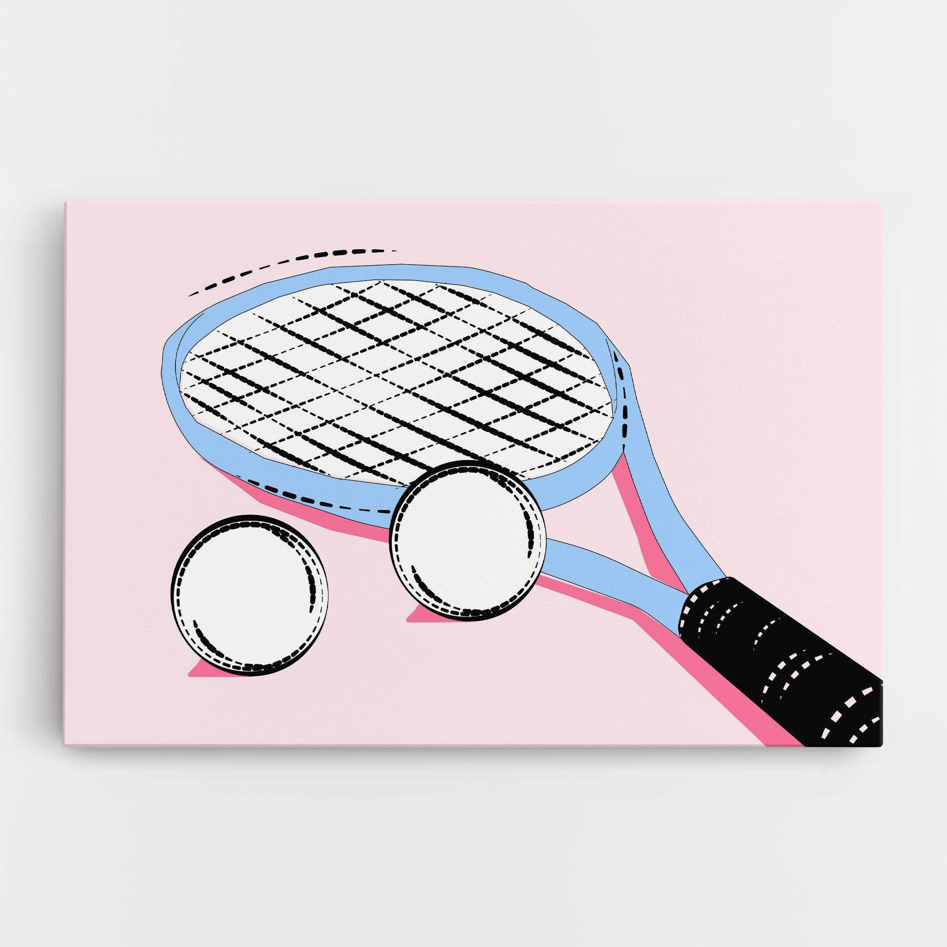Tablou Canvas Pink Tennis mockup 0