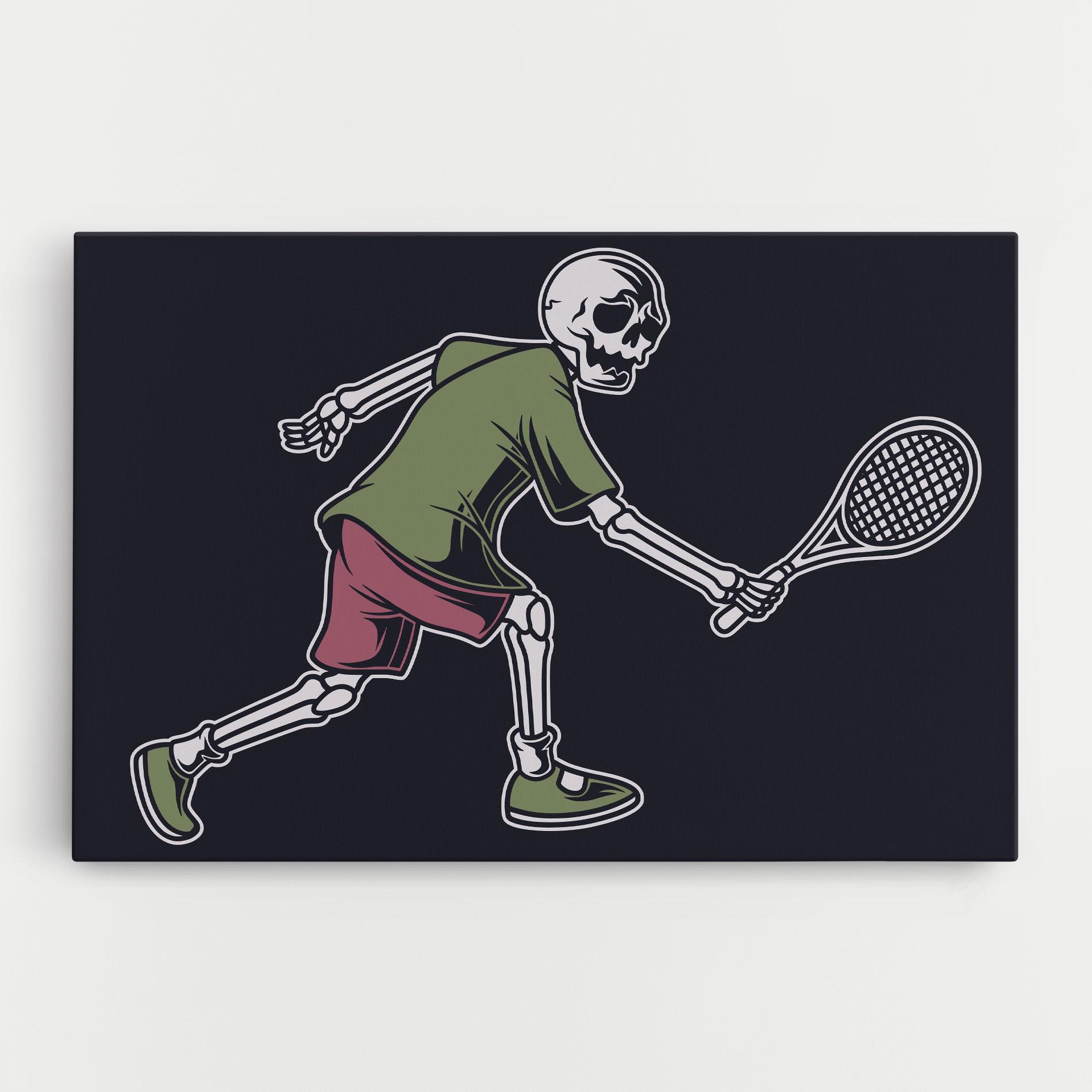 Tablou Canvas Skull Tennis mockup 0