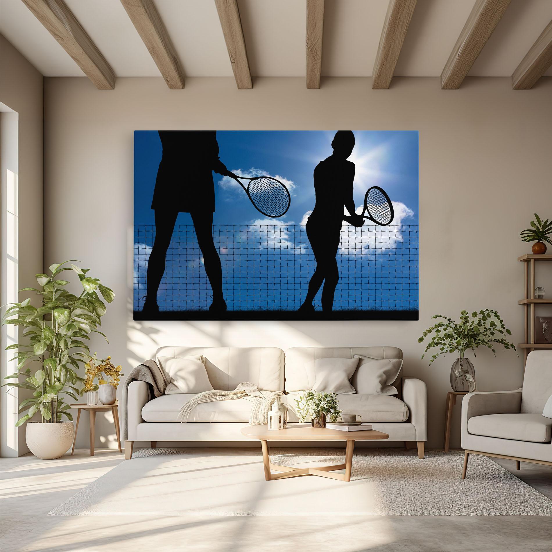 Tablou Canvas Blue Sky Tennis mockup 6