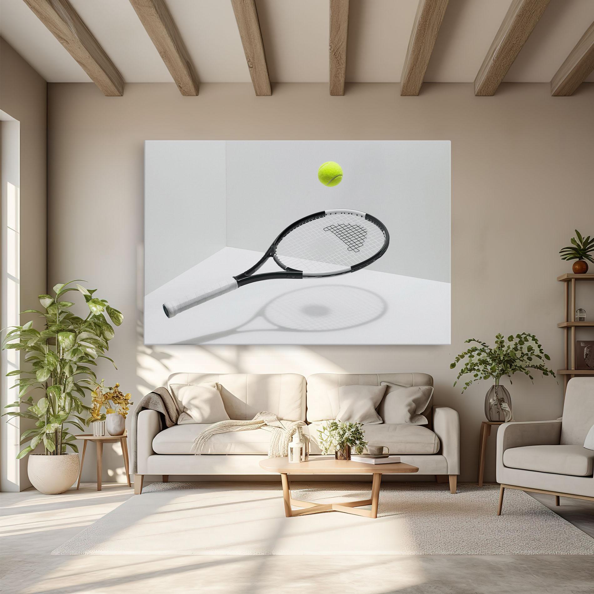 Tablou Canvas Floating Tennis Racket mockup 6
