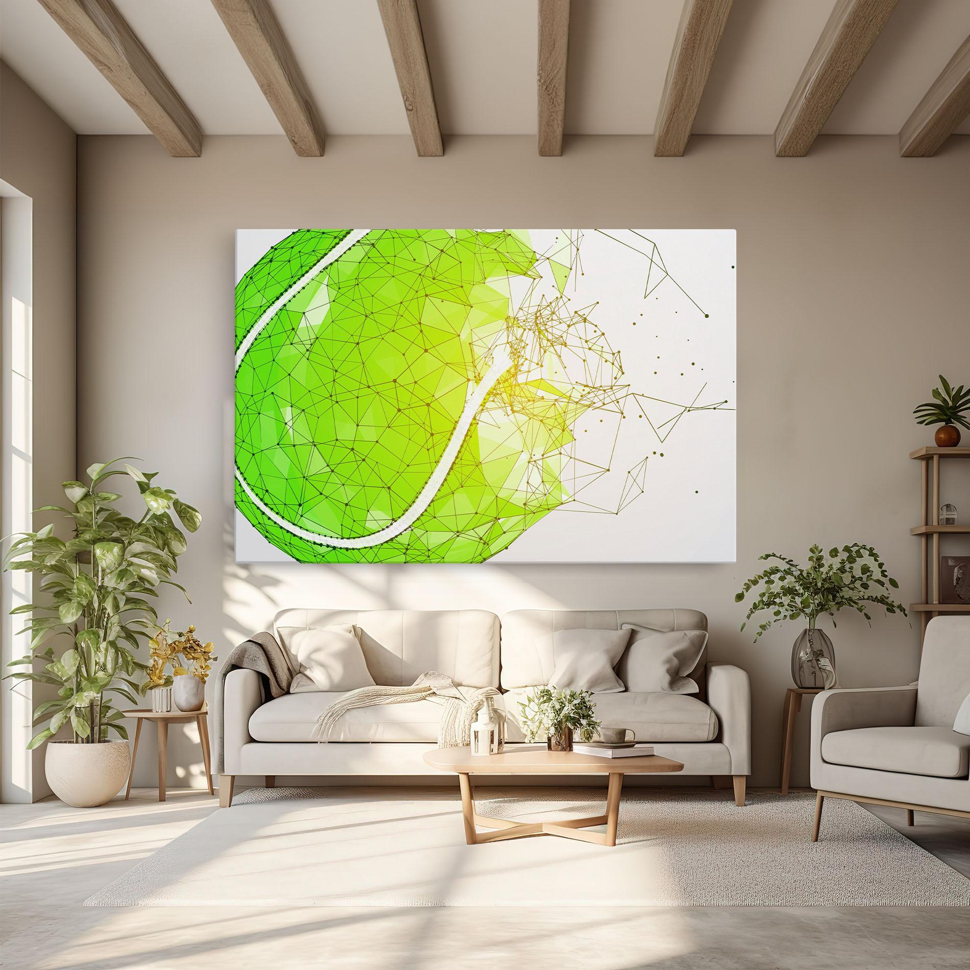 Tablou Canvas Green Line Tennis mockup 6