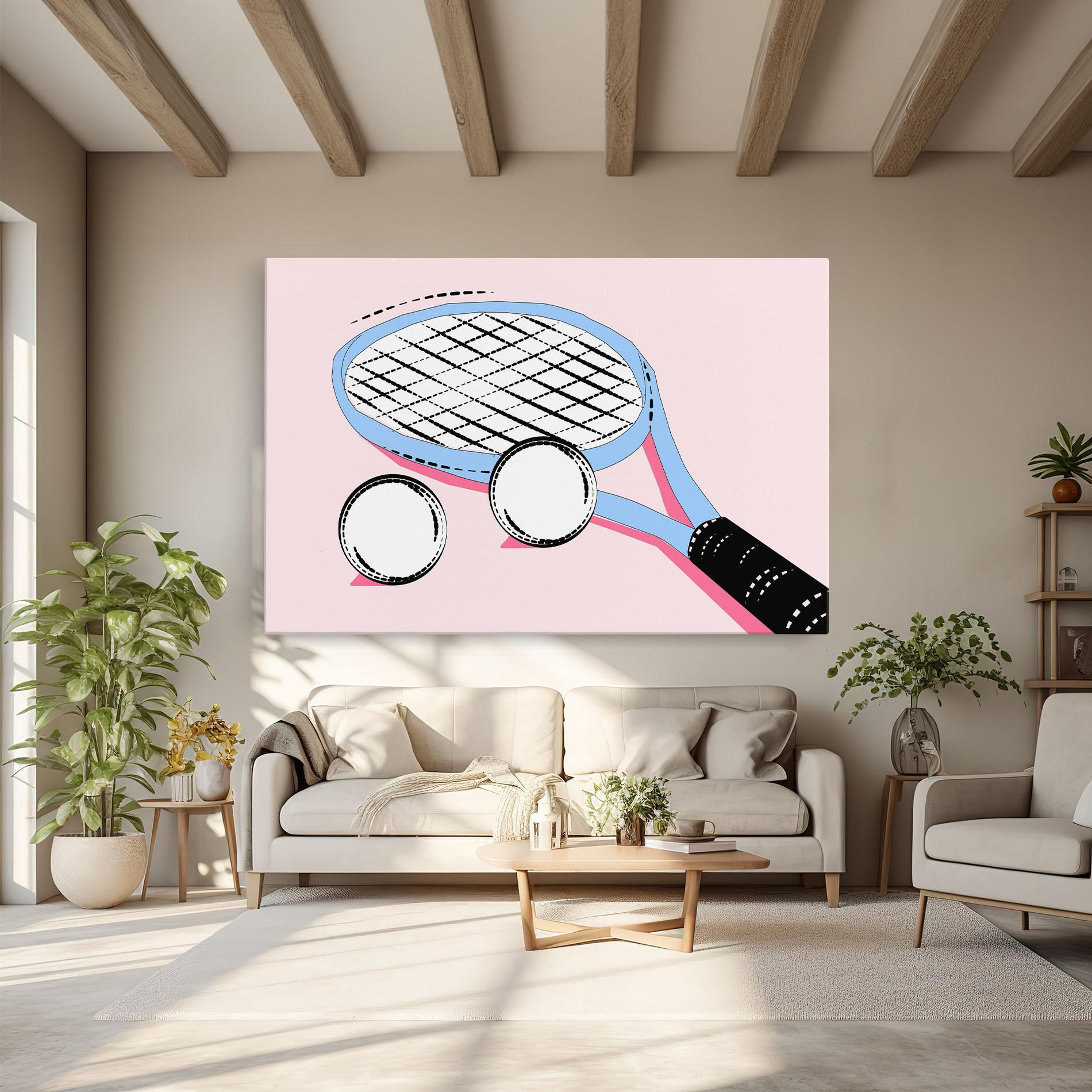 Tablou Canvas Pink Tennis mockup 6